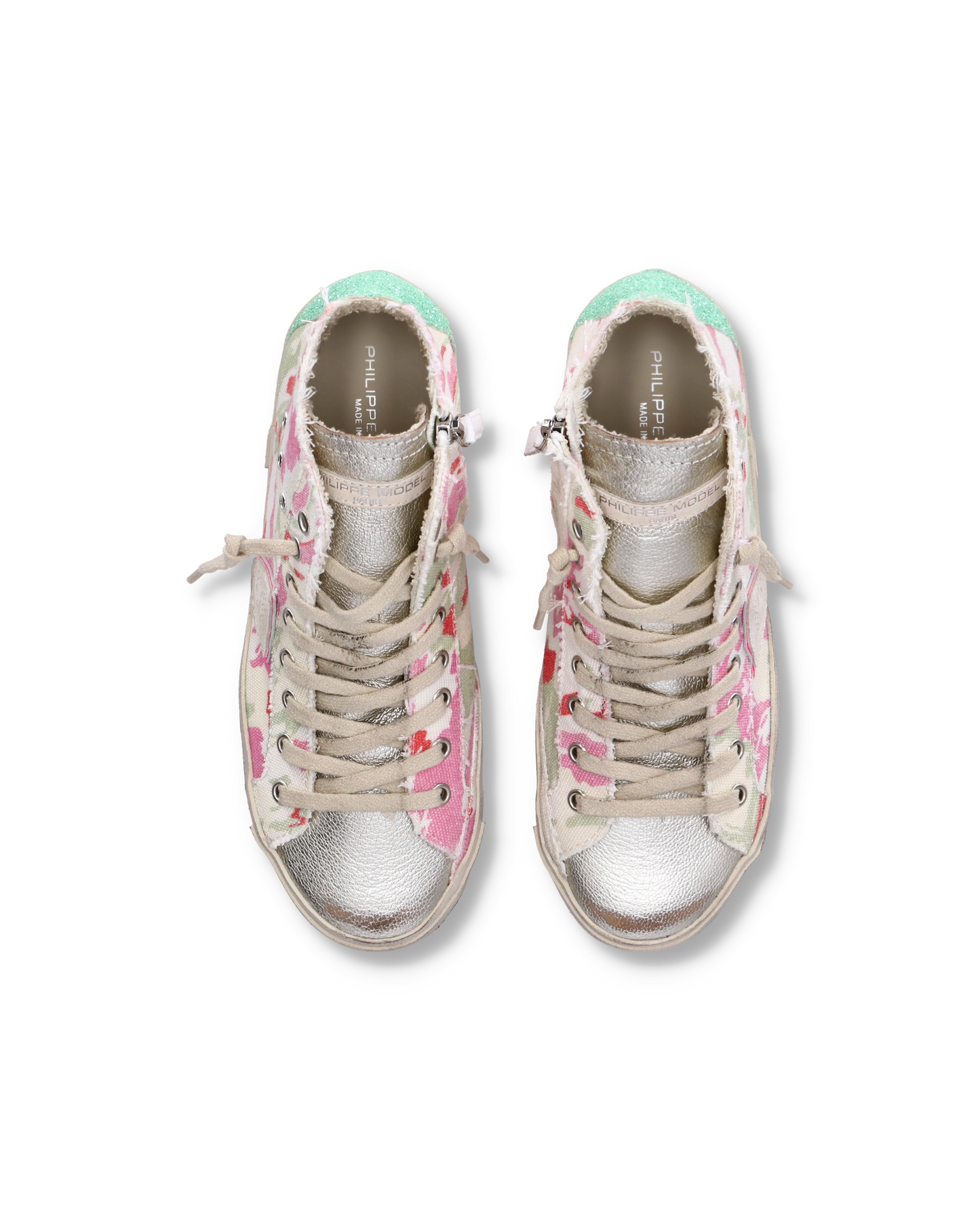 Sneaker alte Prsx High donna - verde e fucsia