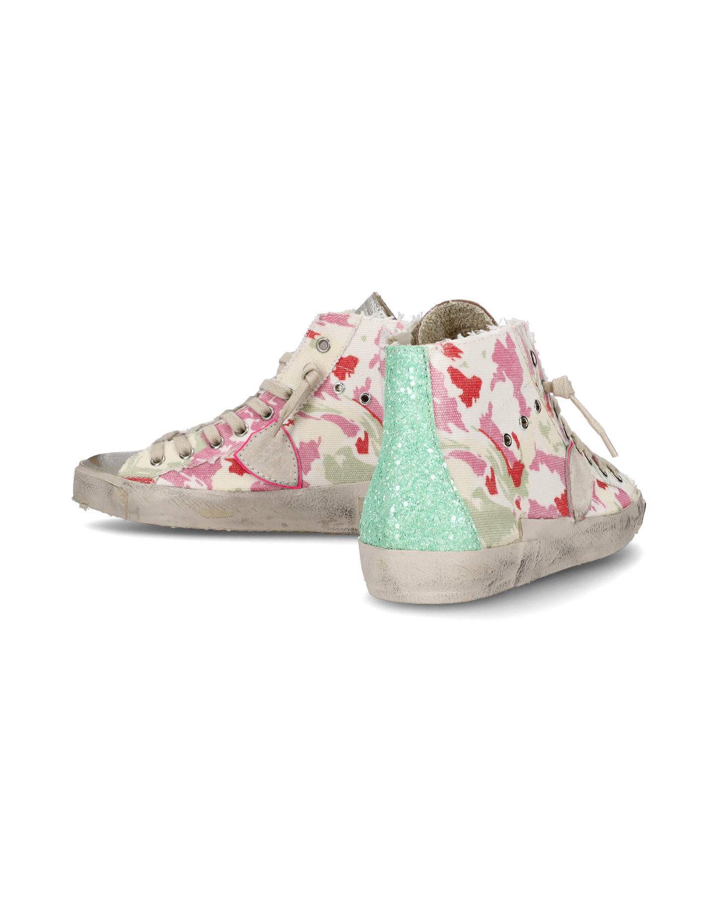 Sneaker alte Prsx High donna - verde e fucsia