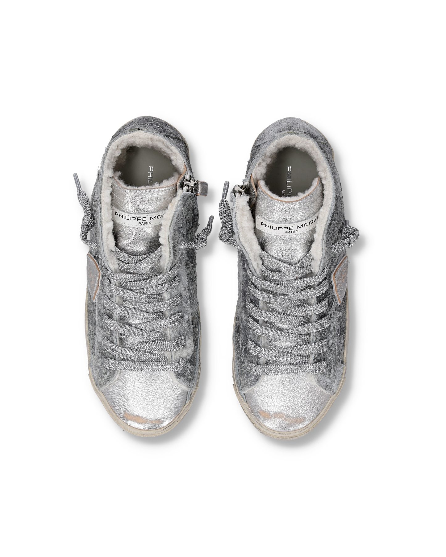 Damessneakers Prsx, Grijs Zilver