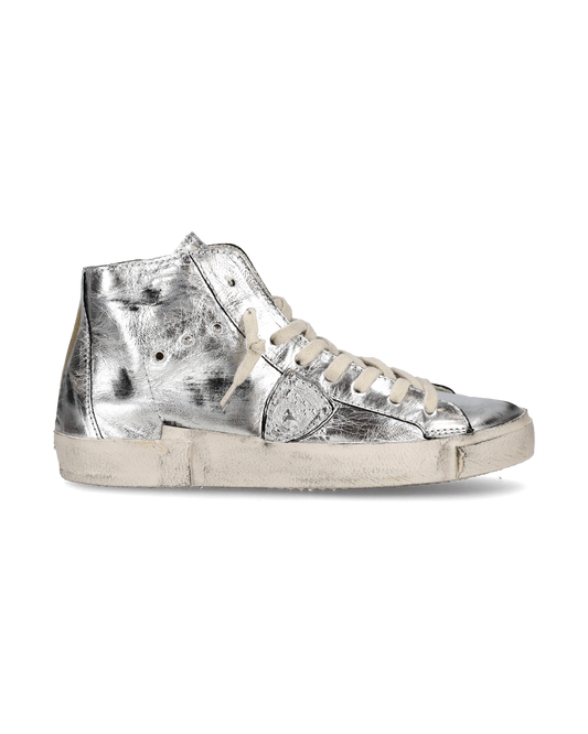 Sneaker alta Prsx High donna - argento