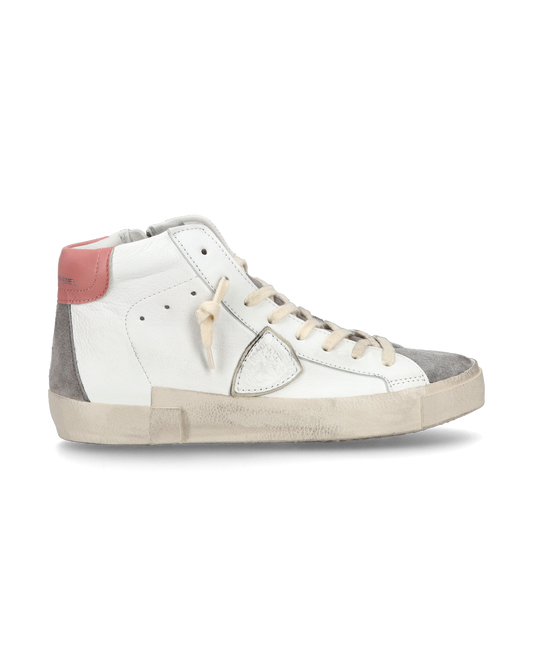 Sneaker casual Prsx da donna in pelle - Antracite e bianco