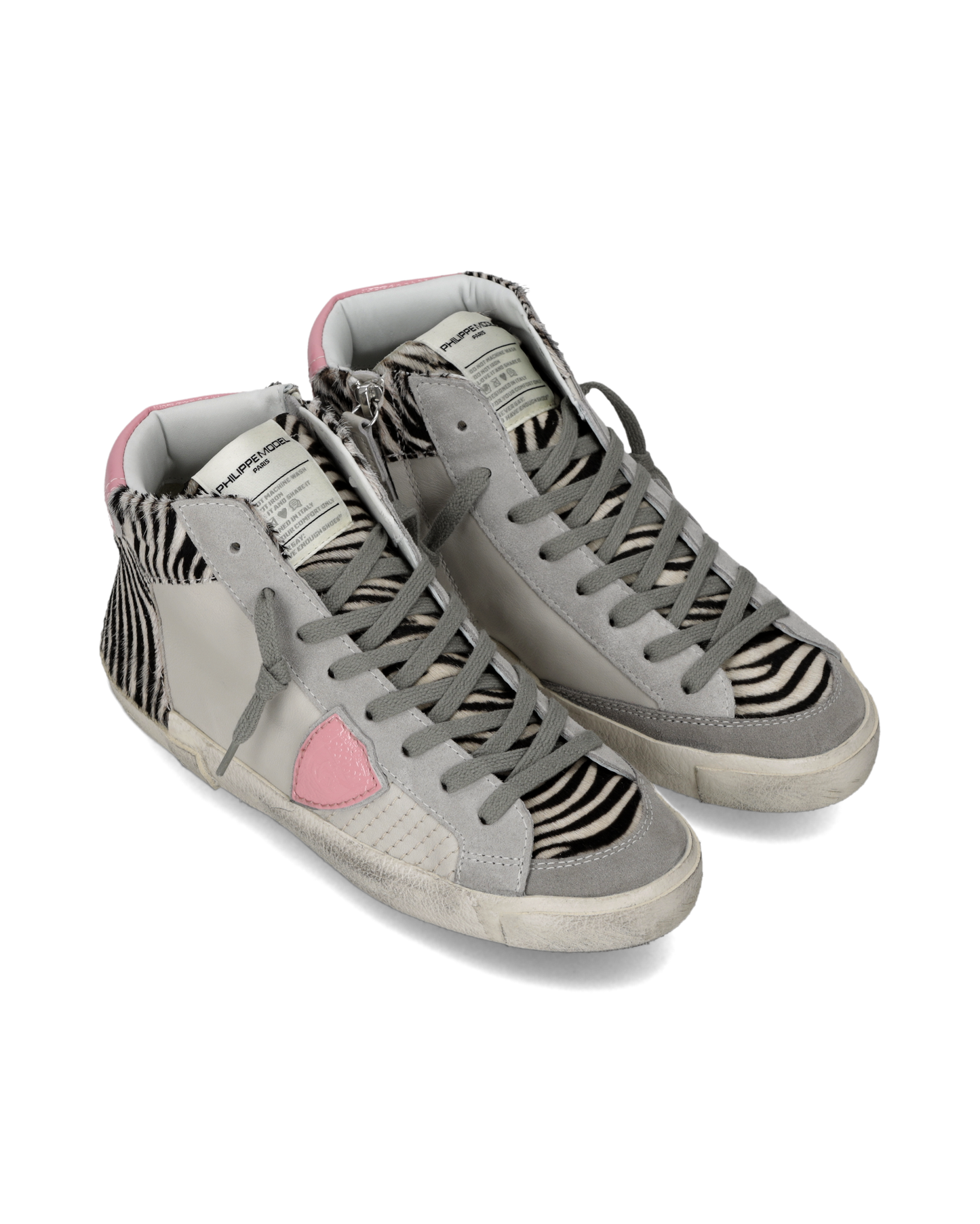 Baskets Prsx Femme, Blanc et Rose