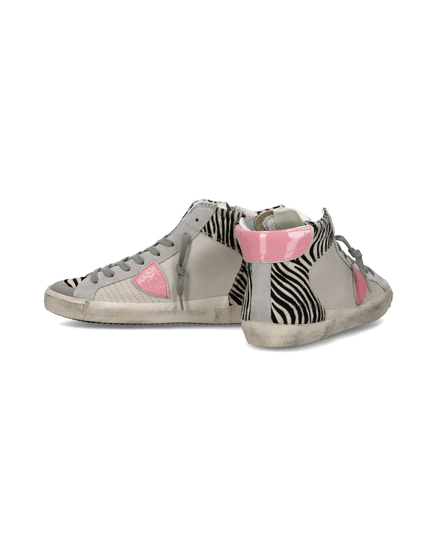 Baskets Prsx Femme, Blanc et Rose