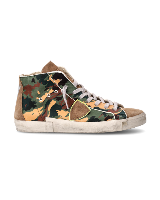 Sneaker Prsx Uomo, Verde e Beige