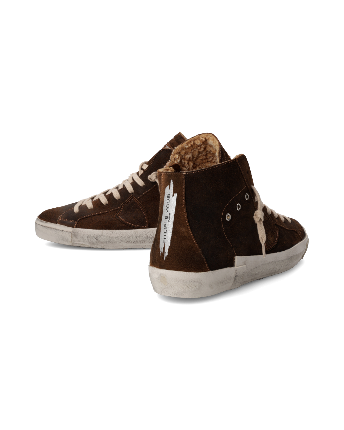 Sneaker Prsx Uomo con fodera in Faux Fur, Cognac