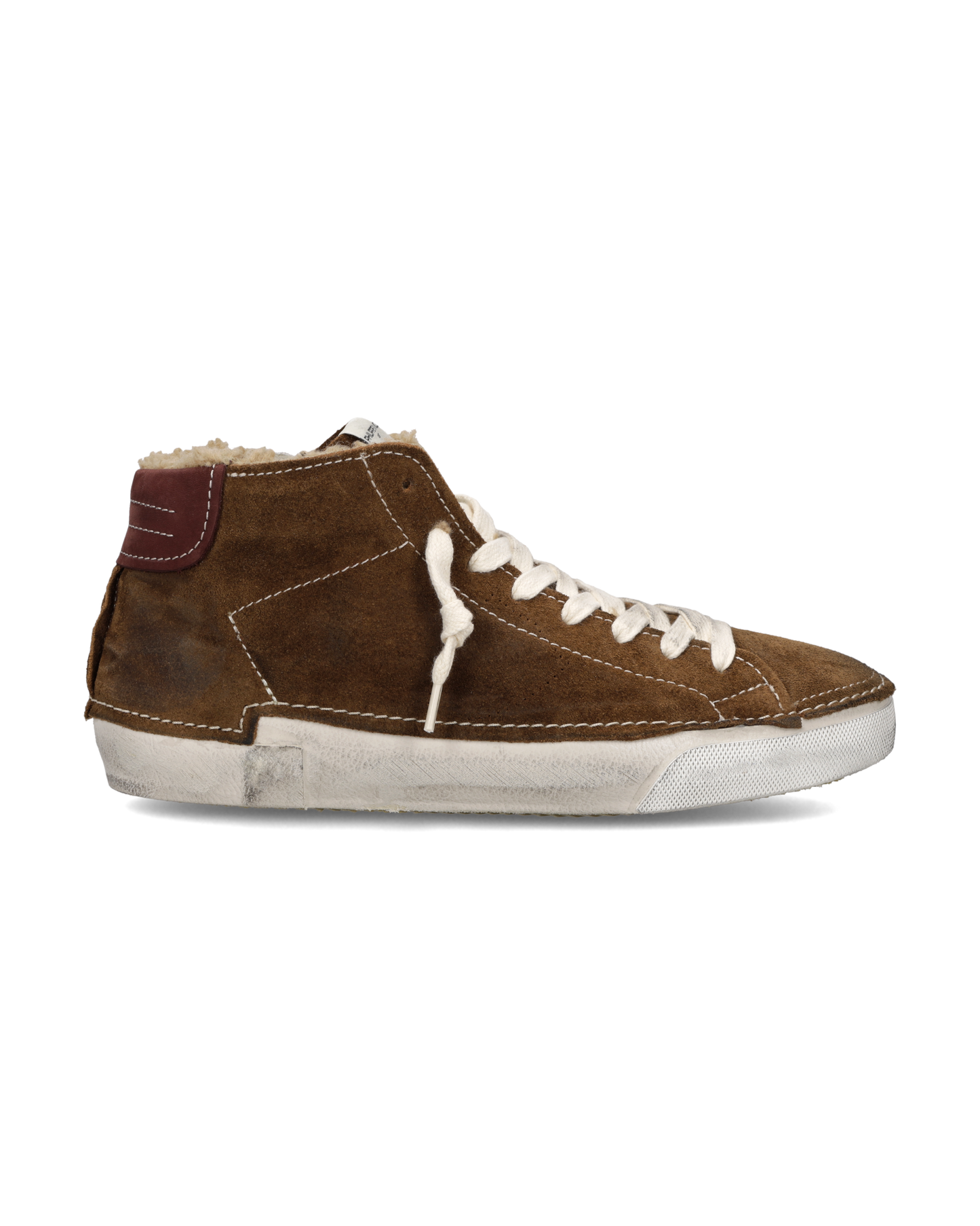 Baskets Prsx Homme Doublure Fausse Fourrure, Cognac
