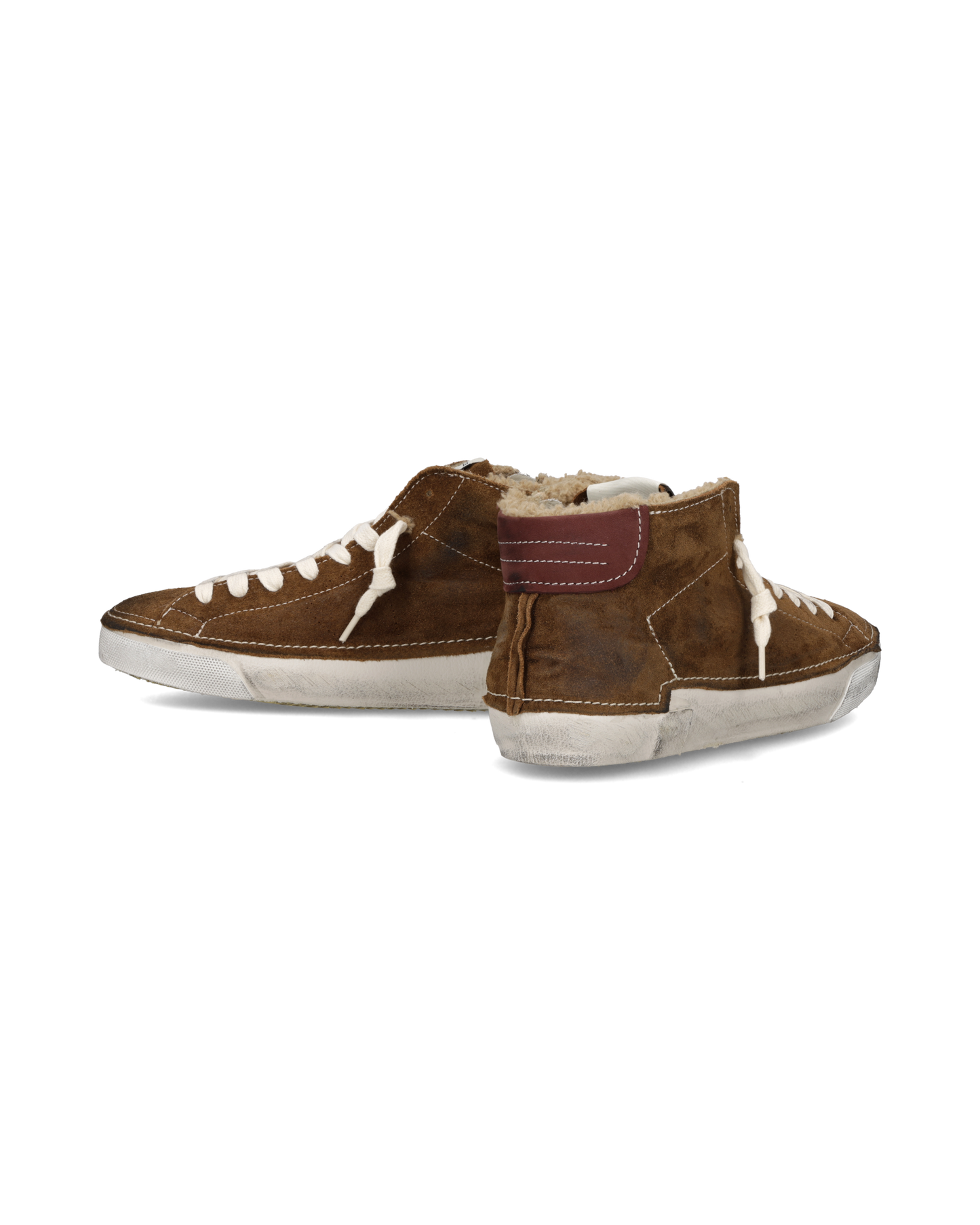 Baskets Prsx Homme Doublure Fausse Fourrure, Cognac