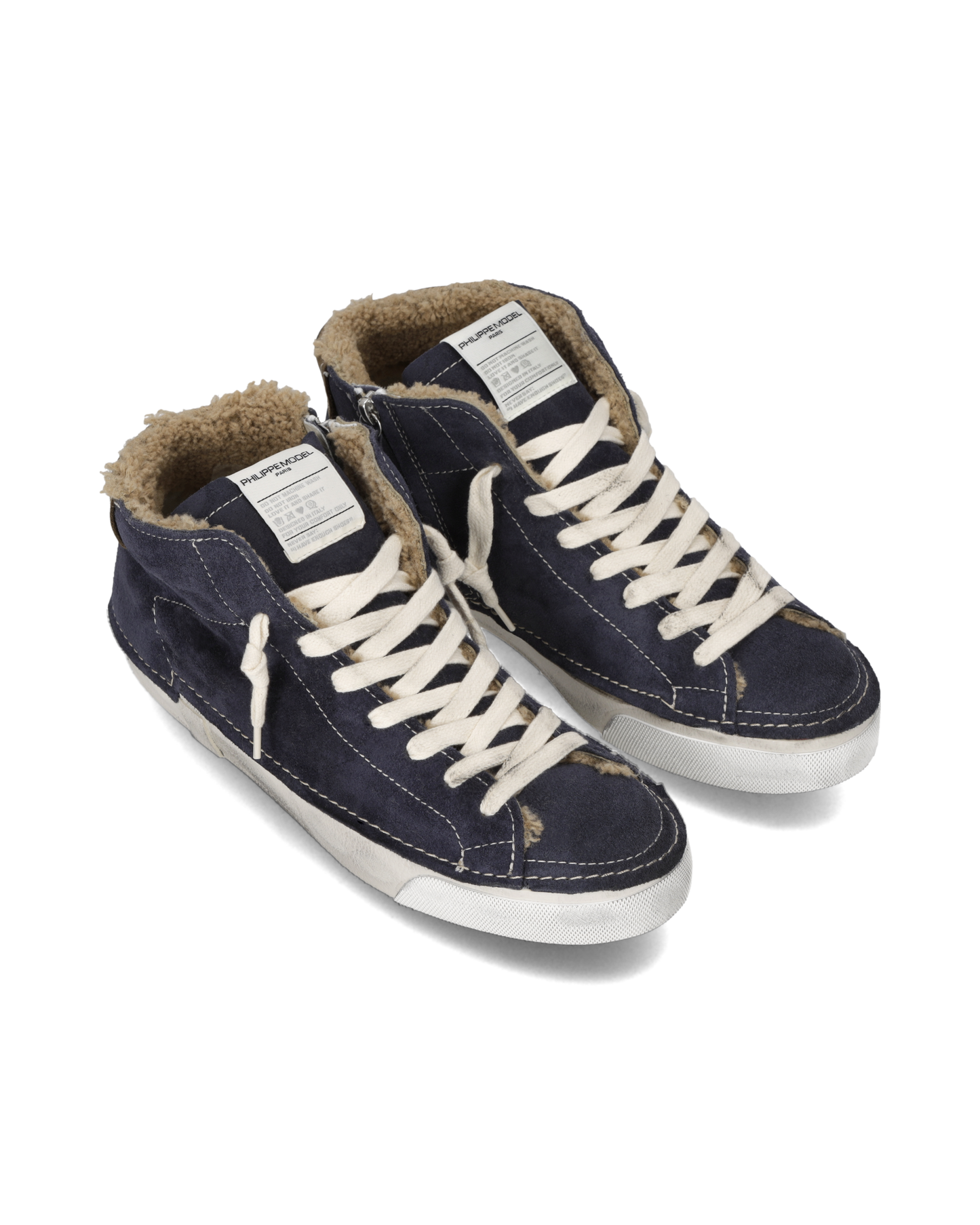 Sneakers Prsx Tennis Men with Faux Fur Lining, Blue