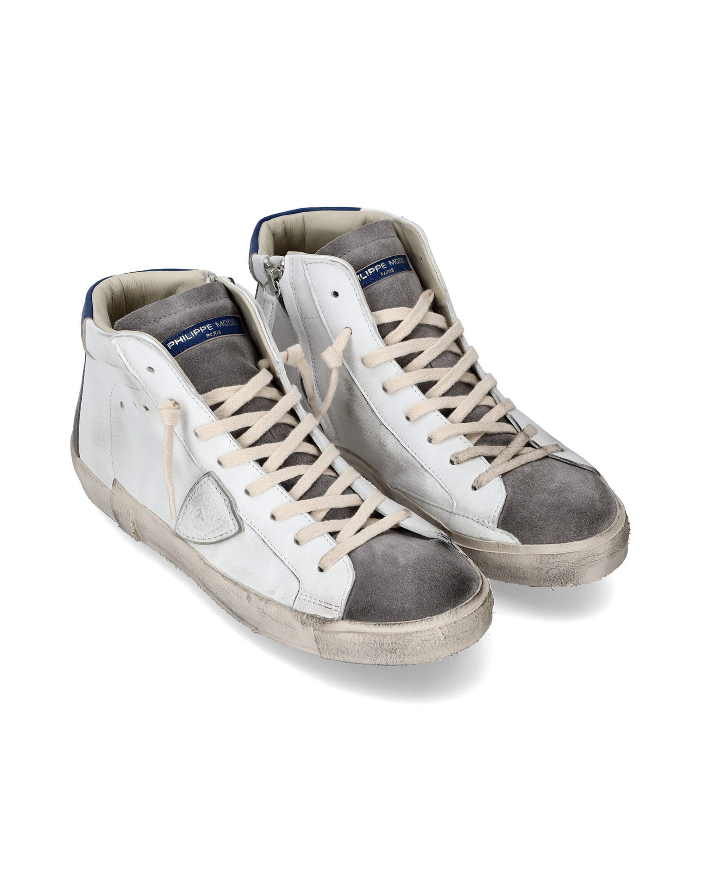 Sneaker high Prsx uomo - bianco e grigio