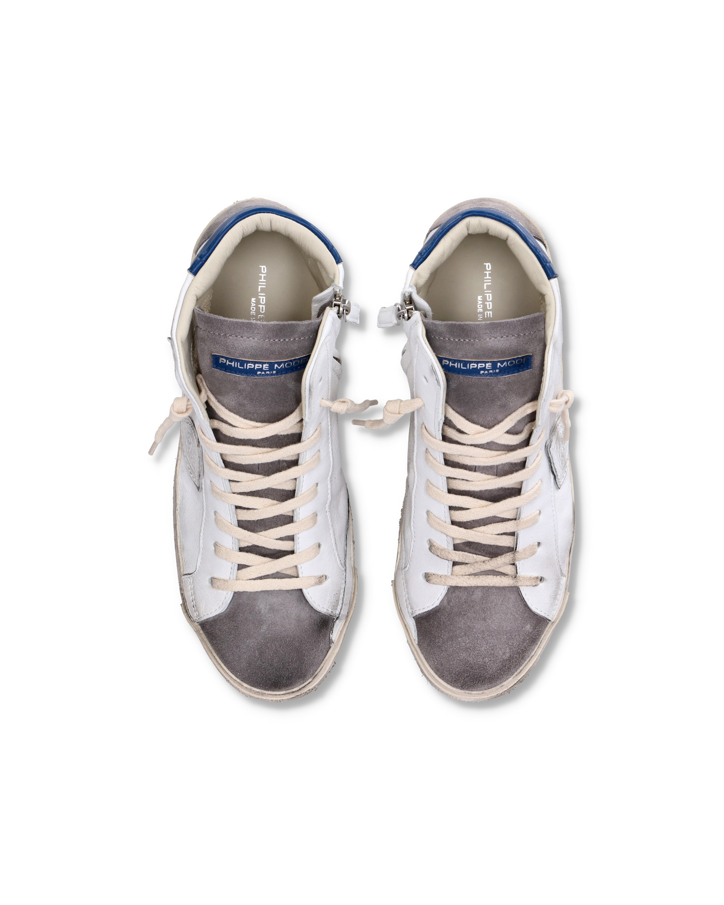 Sneaker high Prsx uomo - bianco e grigio