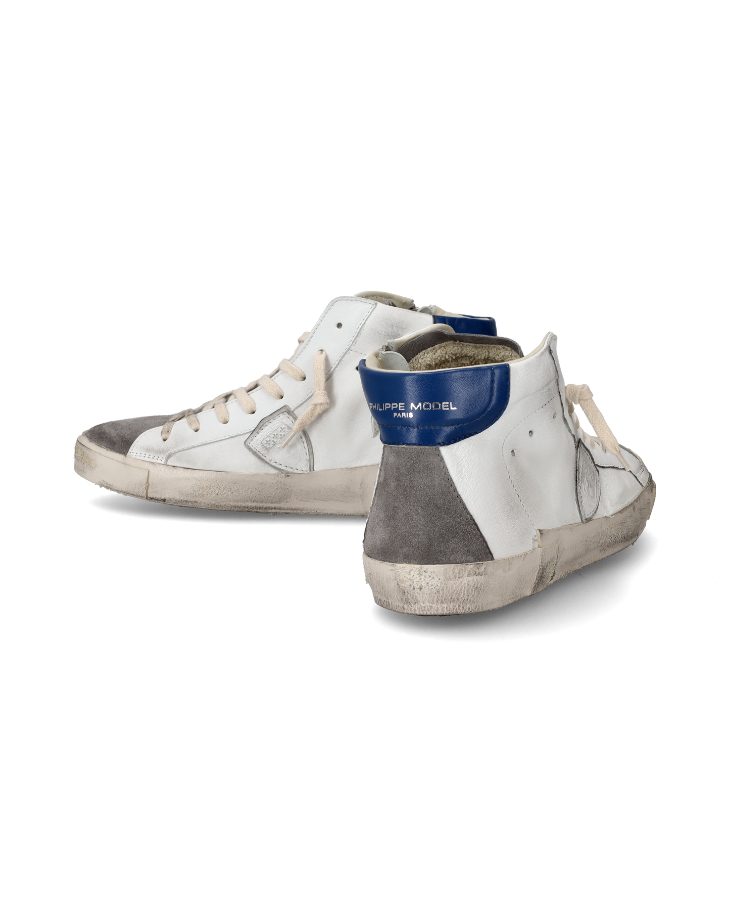 Sneaker high Prsx uomo - bianco e grigio