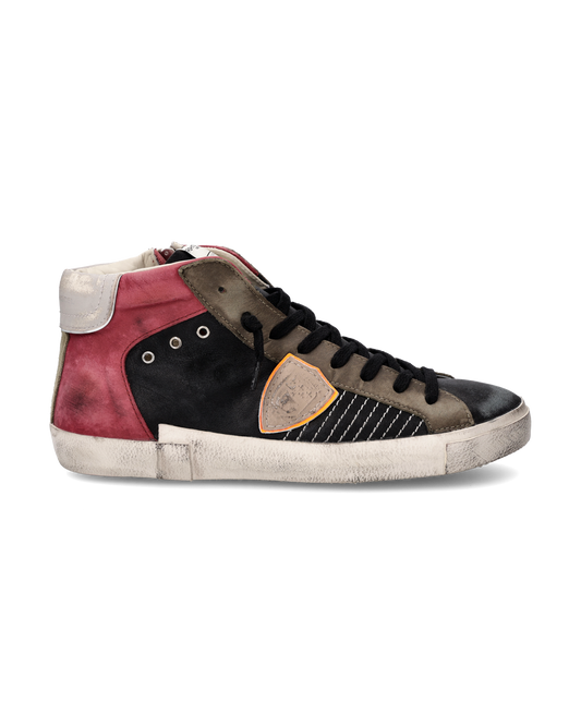 Sneakers Prsx Tennis Men, Black Burgundy