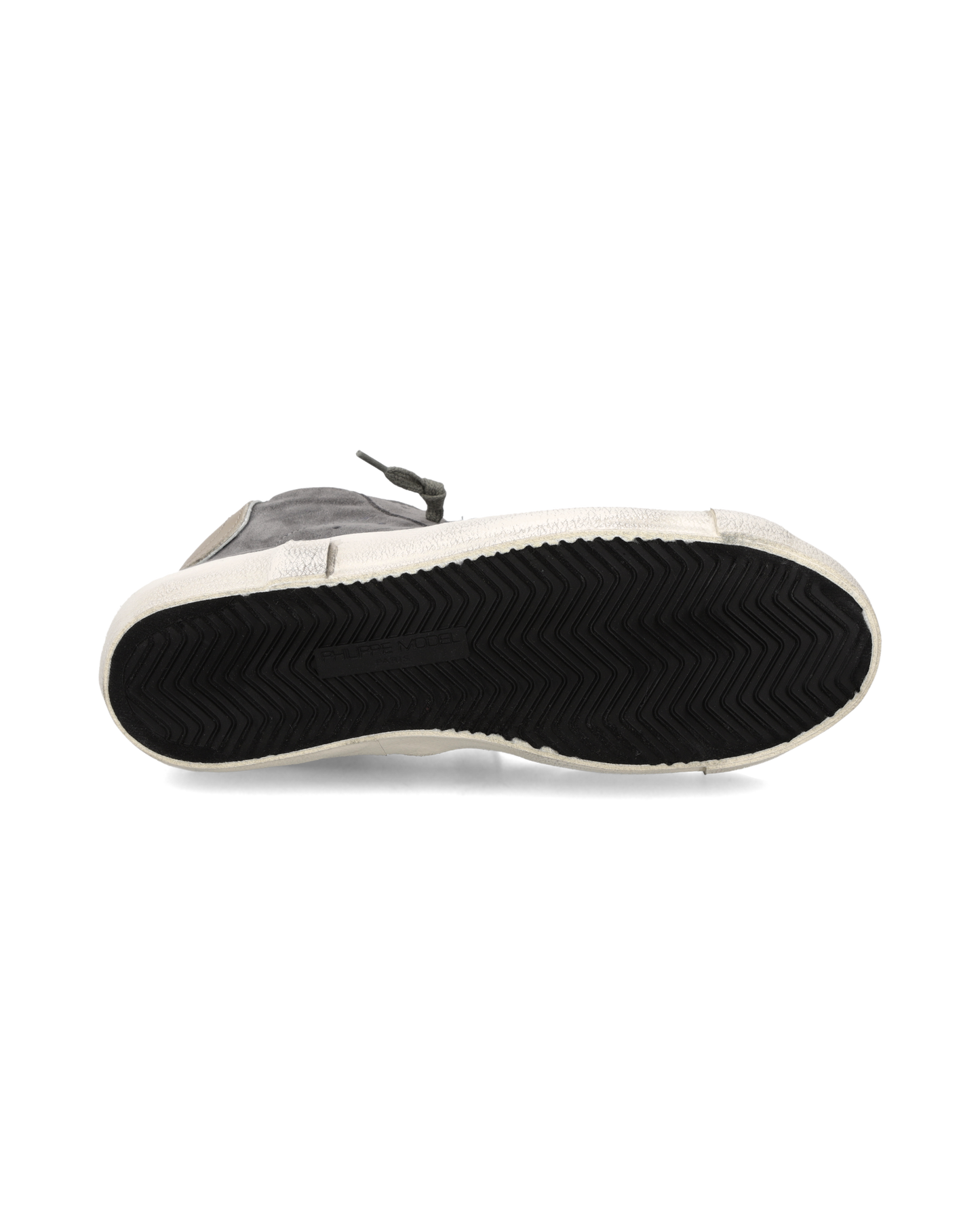 Baskets Prsx Haute Homme, Gris Taupe Boue