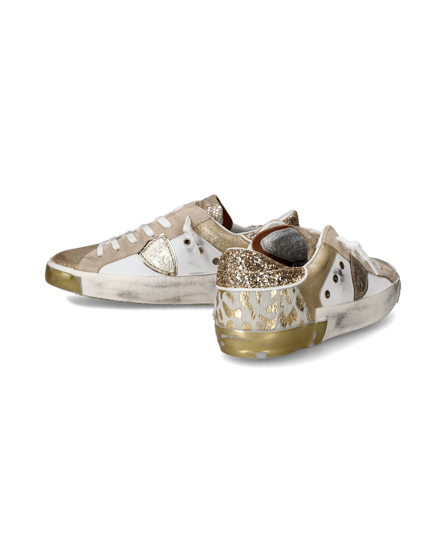 Sneaker bassa PRSX donna - bianco e oro