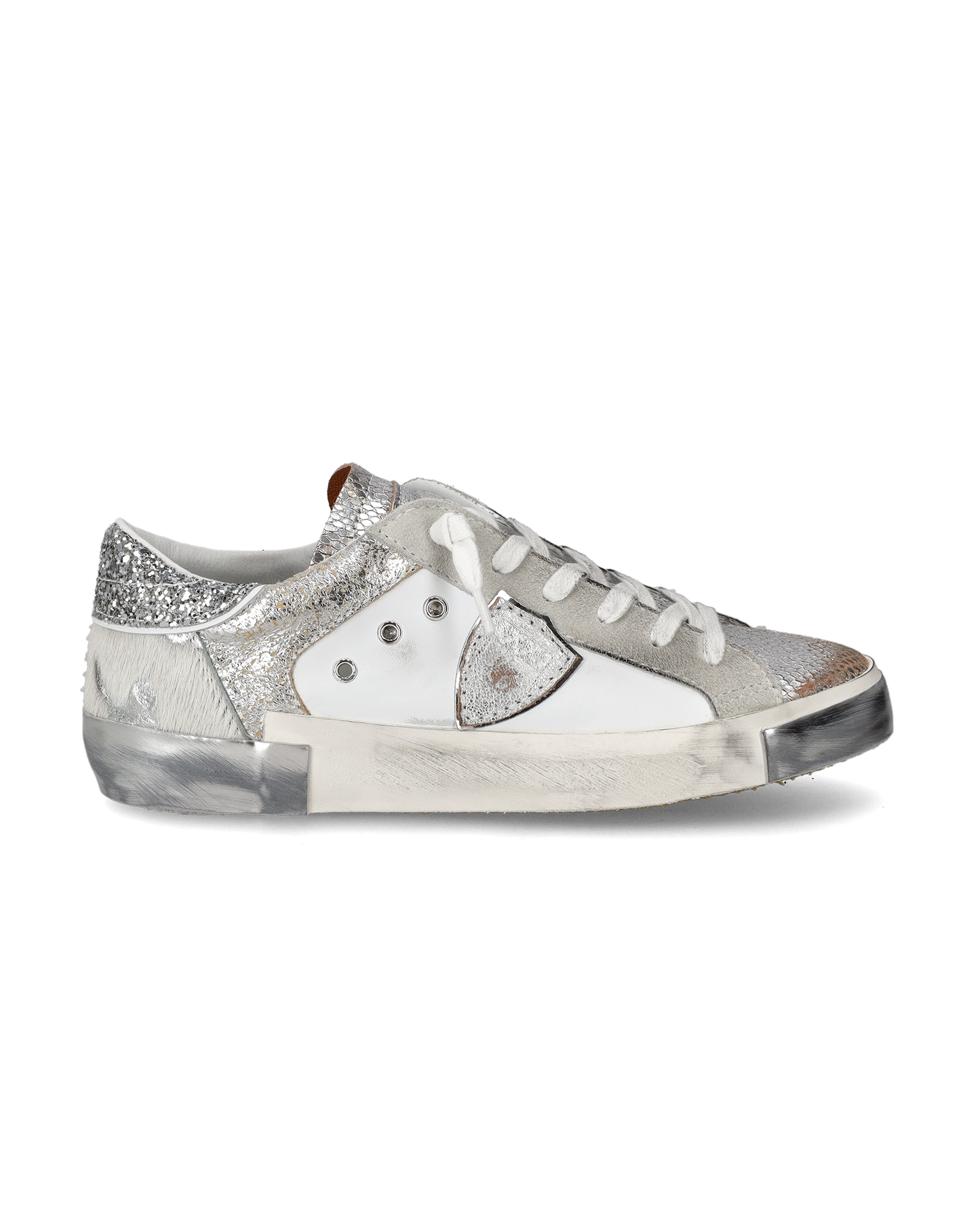 Sneaker bassa PRSX donna - bianco e argento