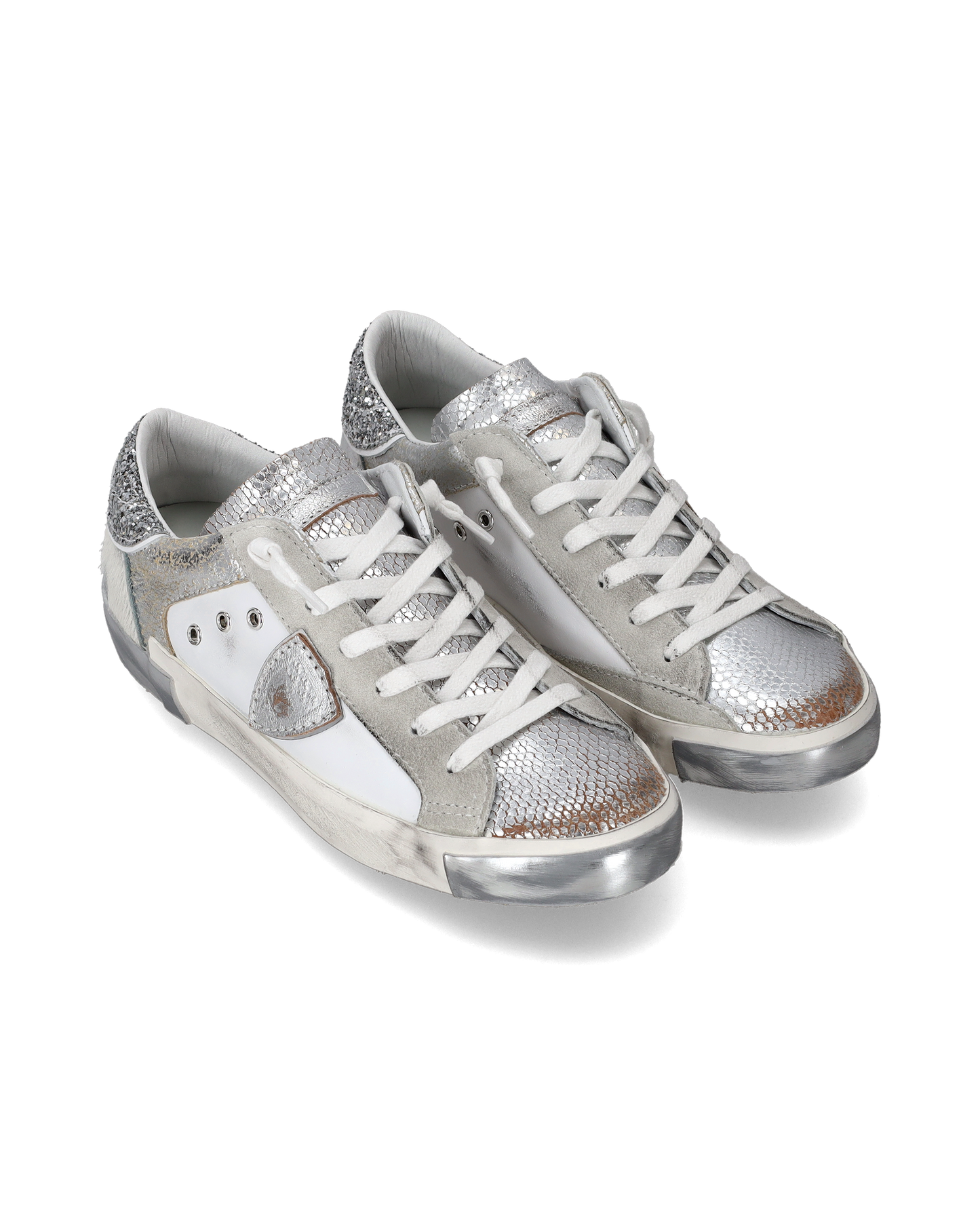 Sneaker bassa PRSX donna - bianco e argento