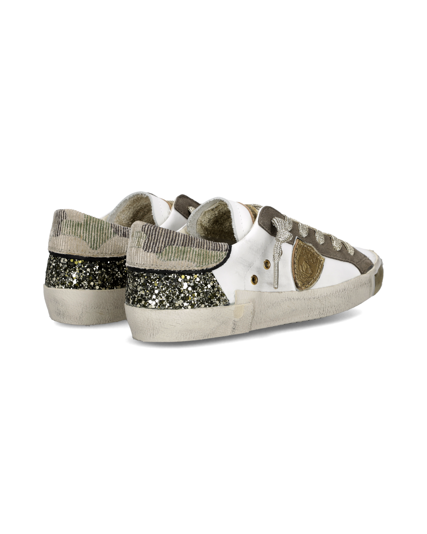 Sneakers Prsx Donna, Bianco Verde Militare