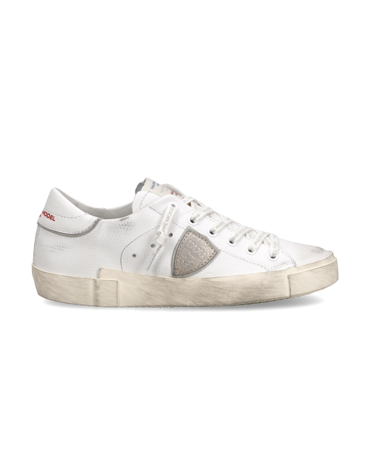 Sneakers Prsx Donna con etichetta drapeau, Bianco