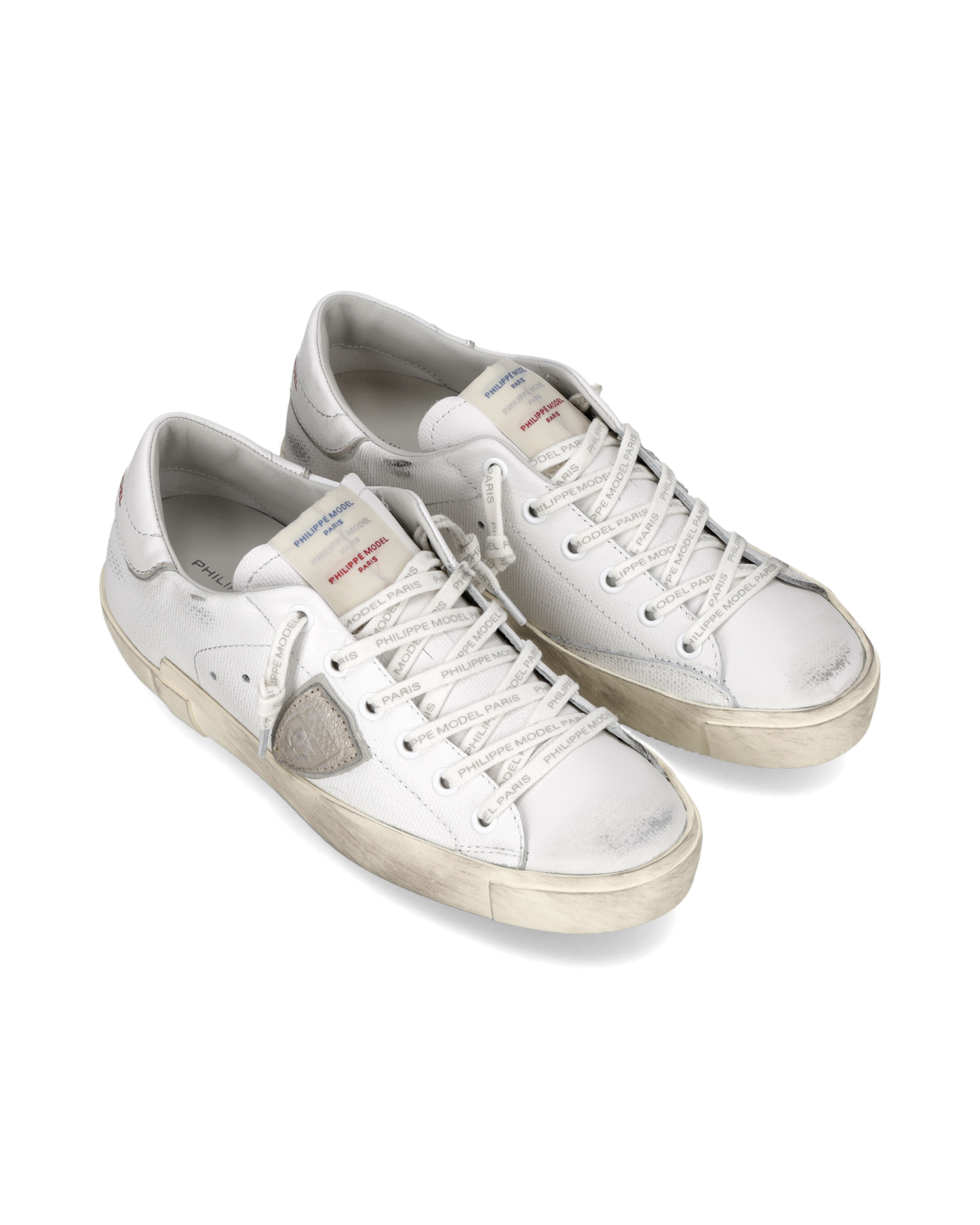 Sneakers Prsx Donna con etichetta drapeau, Bianco