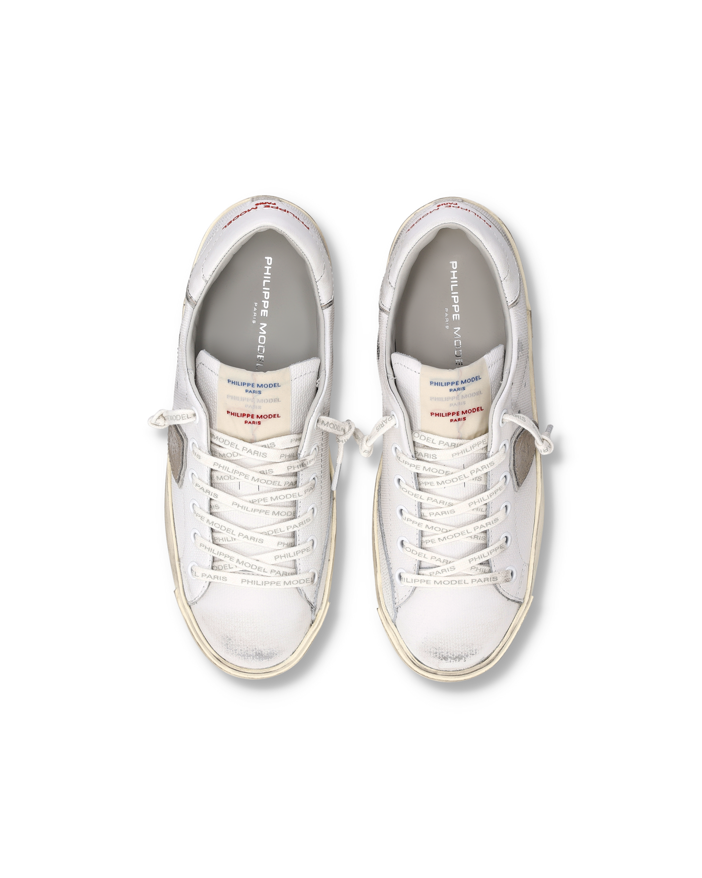 Sneakers Prsx Donna con etichetta drapeau, Bianco