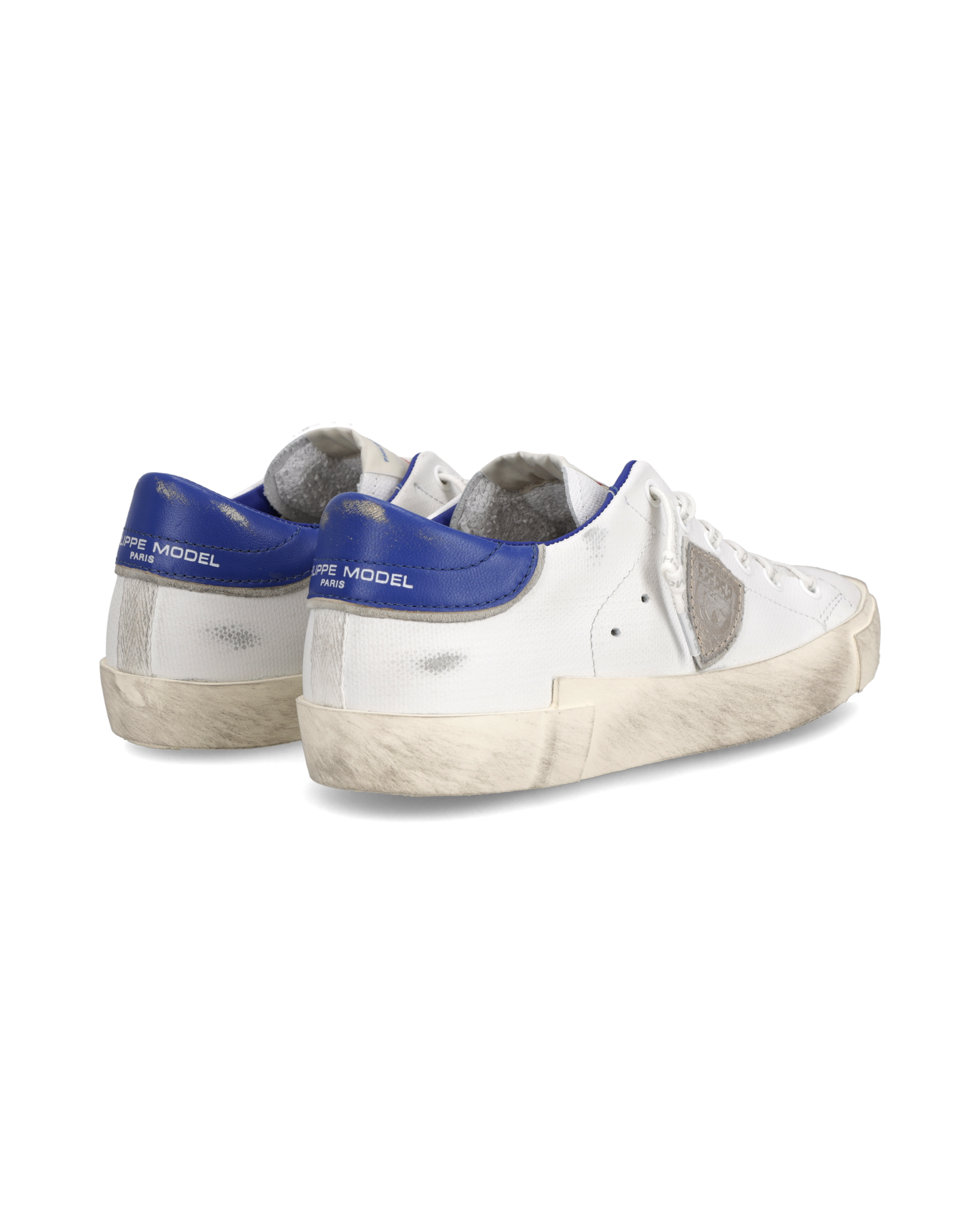 Sneakers Prsx Donna con etichetta drapeau, Bianco Bluette