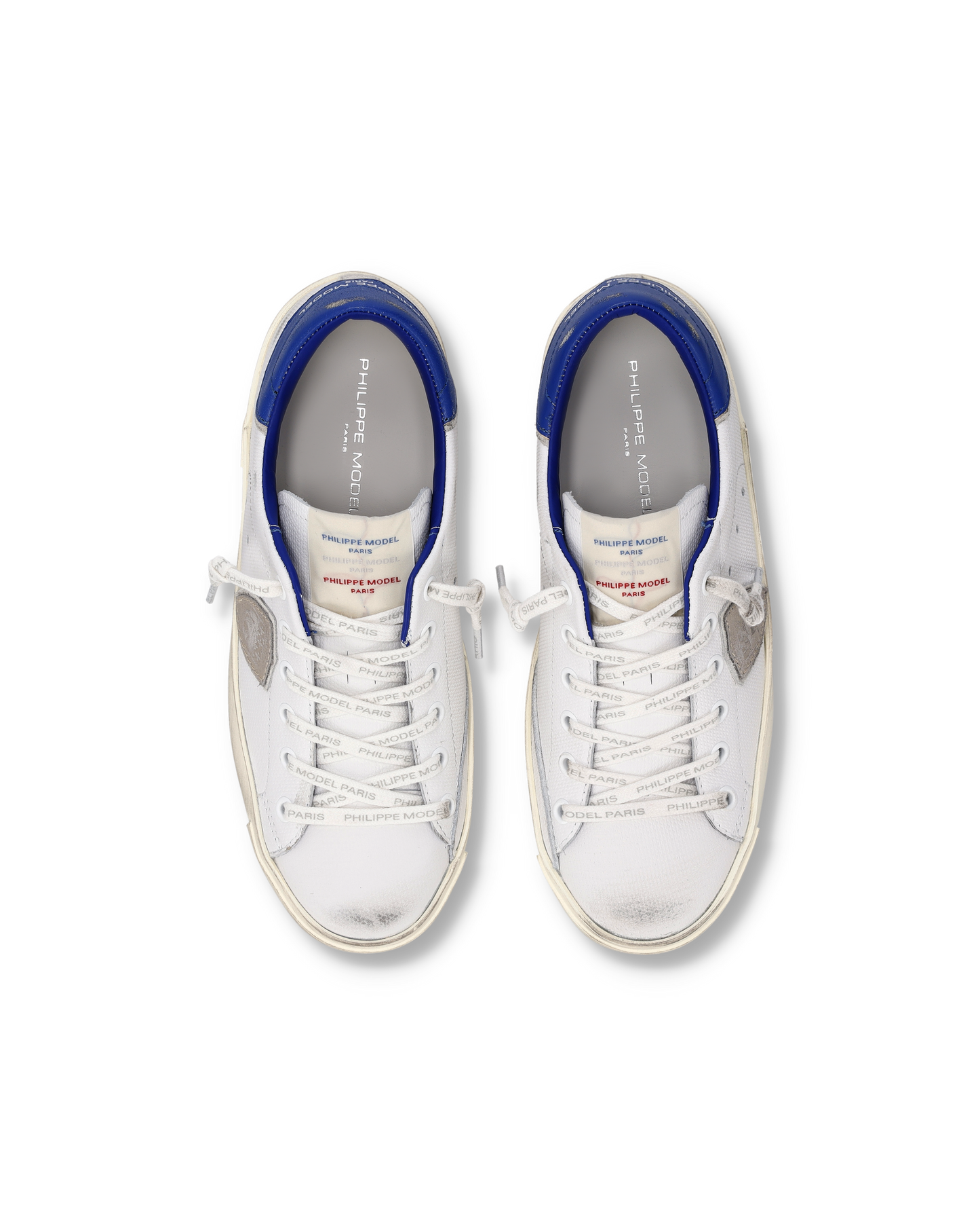 Sneakers Prsx Donna con etichetta drapeau, Bianco Bluette