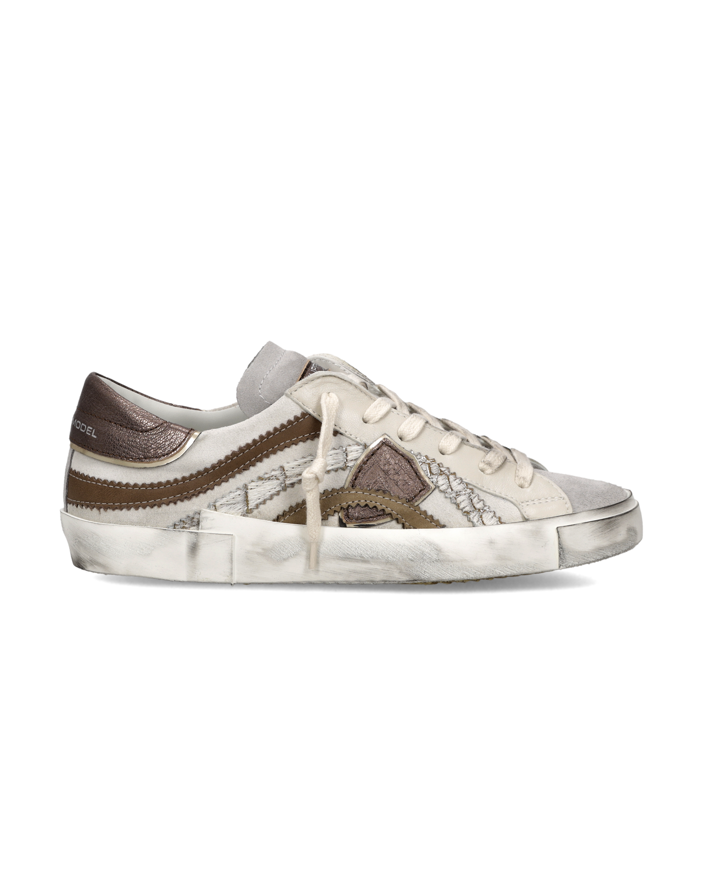 Sneakers Prsx Donna, Bianco Bronzo