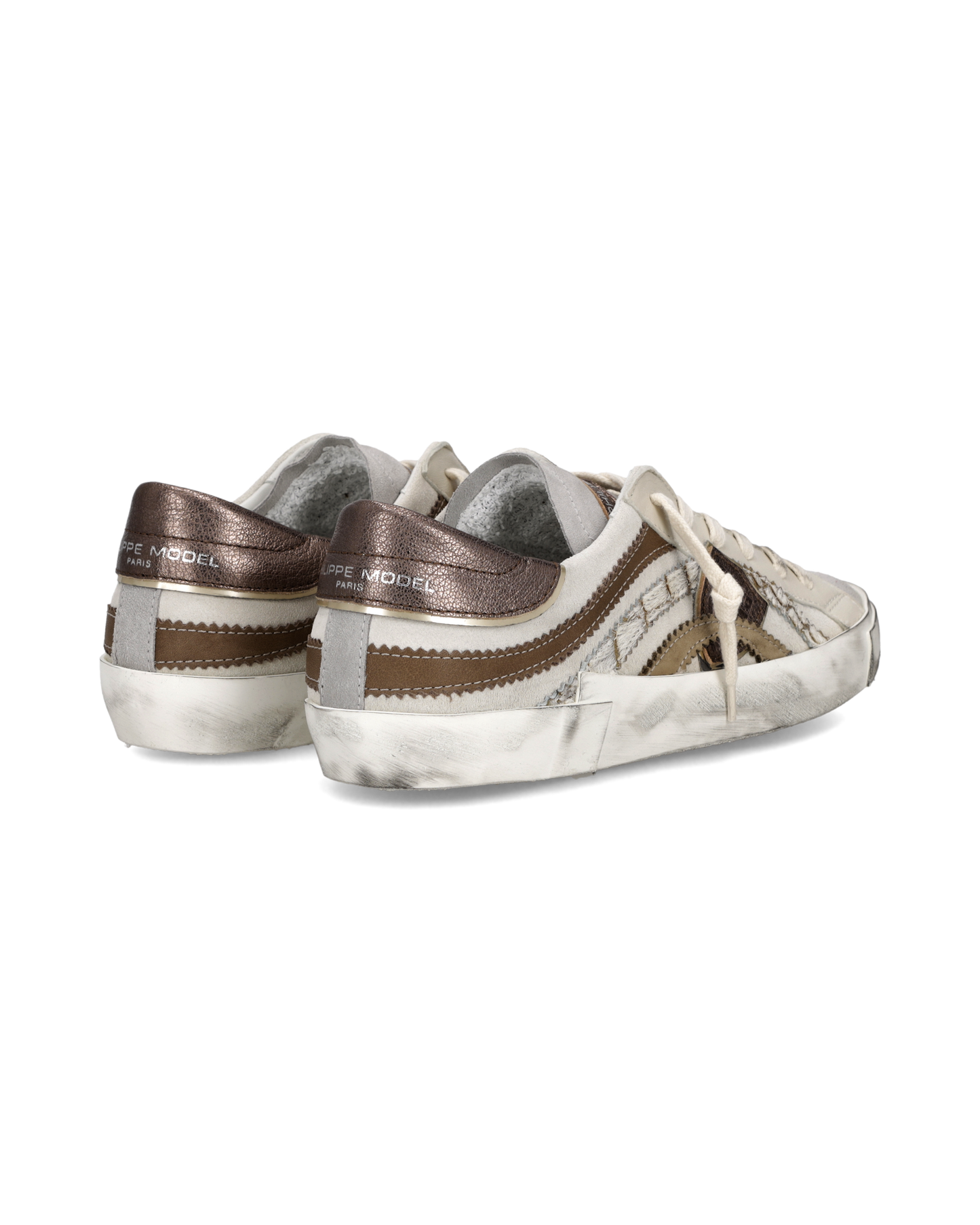 Sneakers Prsx Donna, Bianco Bronzo