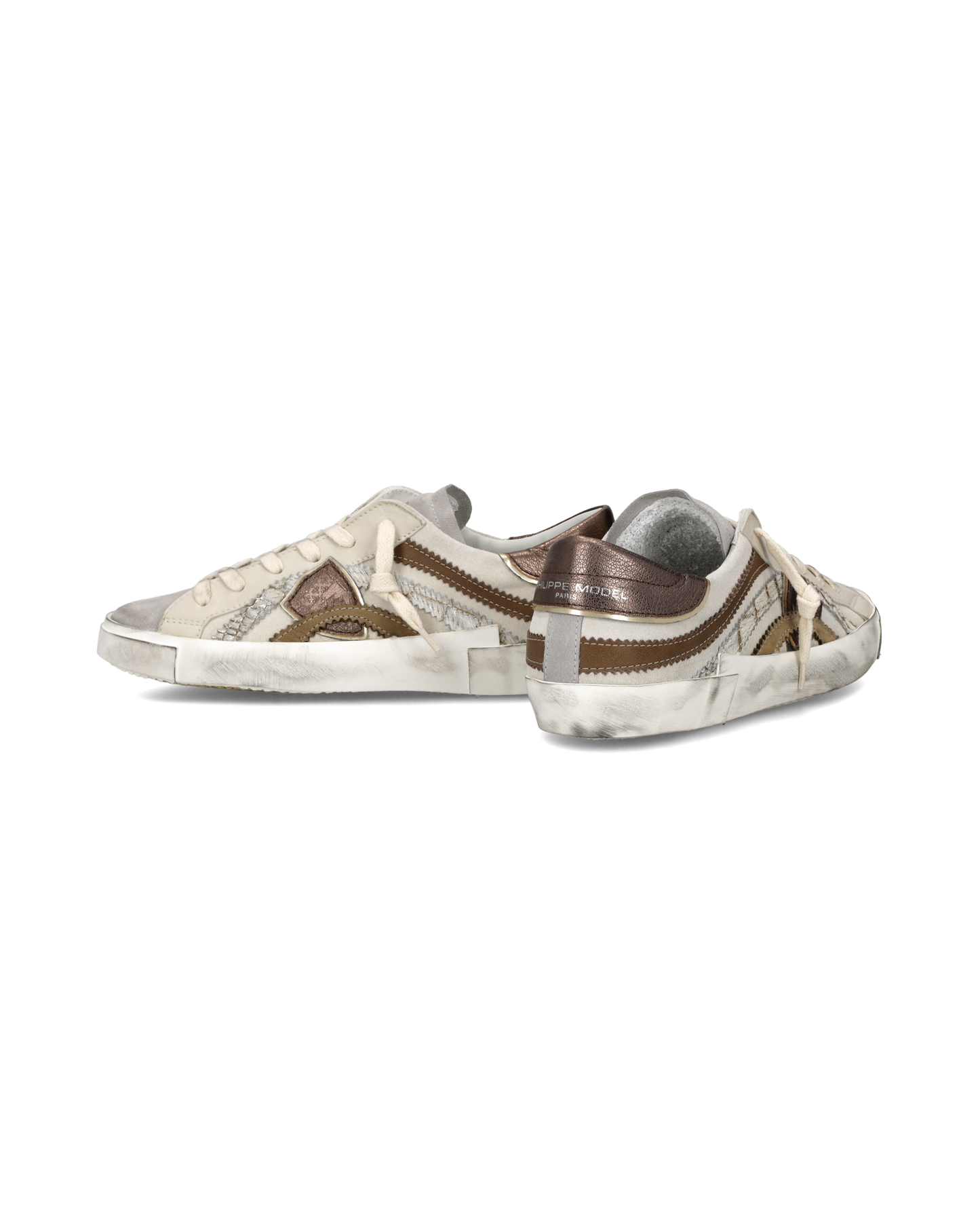 Sneakers Prsx Donna, Bianco Bronzo