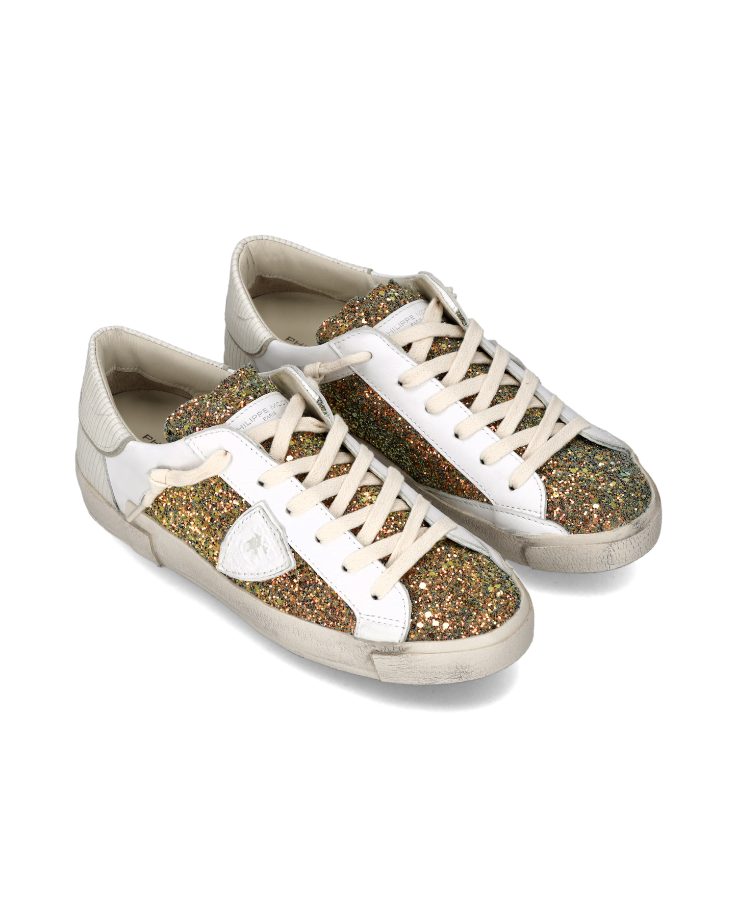 Sneakers Prsx Women, White Gold Green