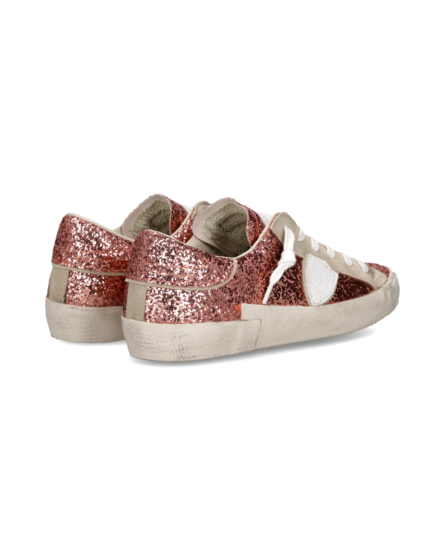 Sneakers Prsx Women with glitter upper, Pink
