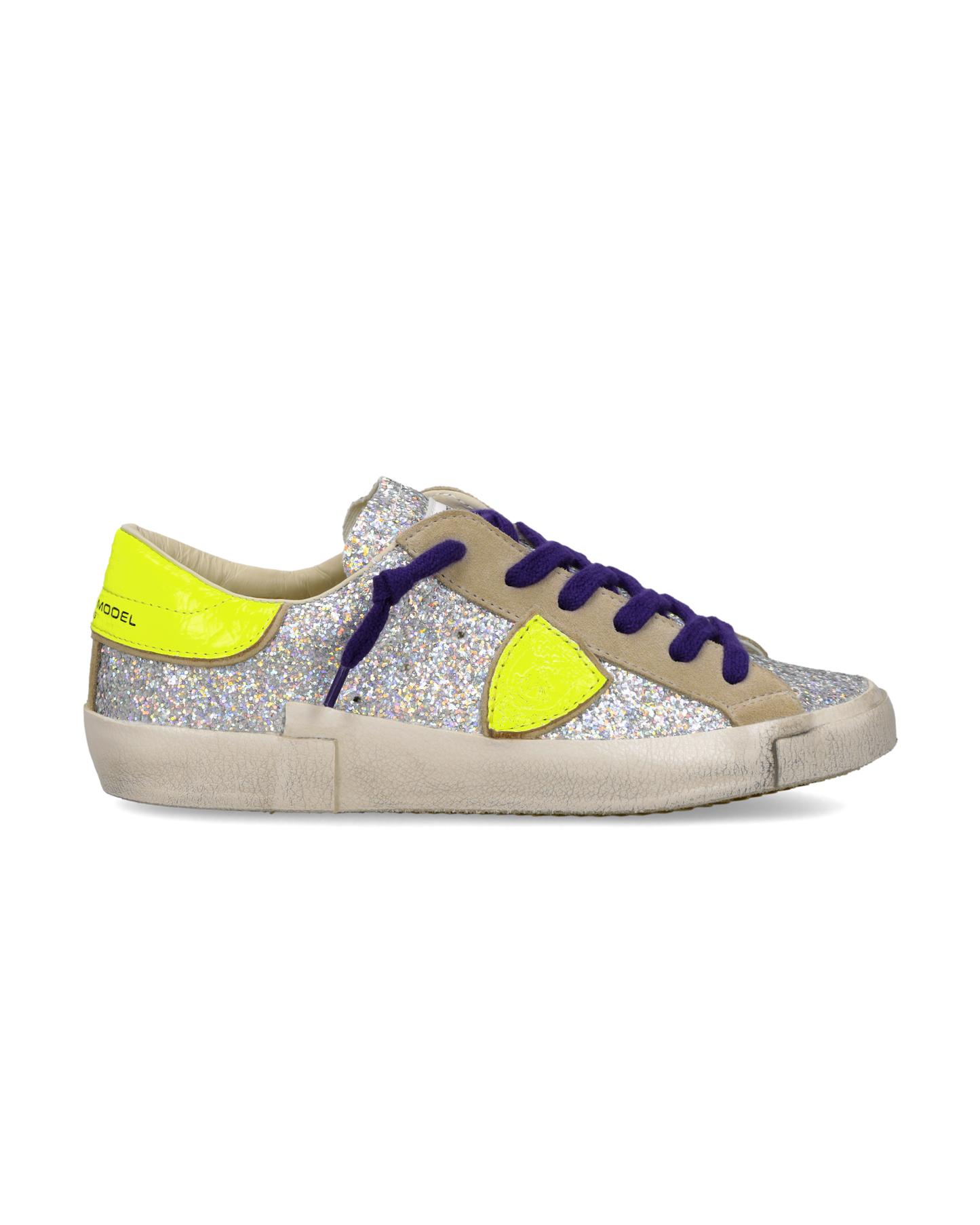 Sneakers Prsx Donna, Argento Giallo Fluo