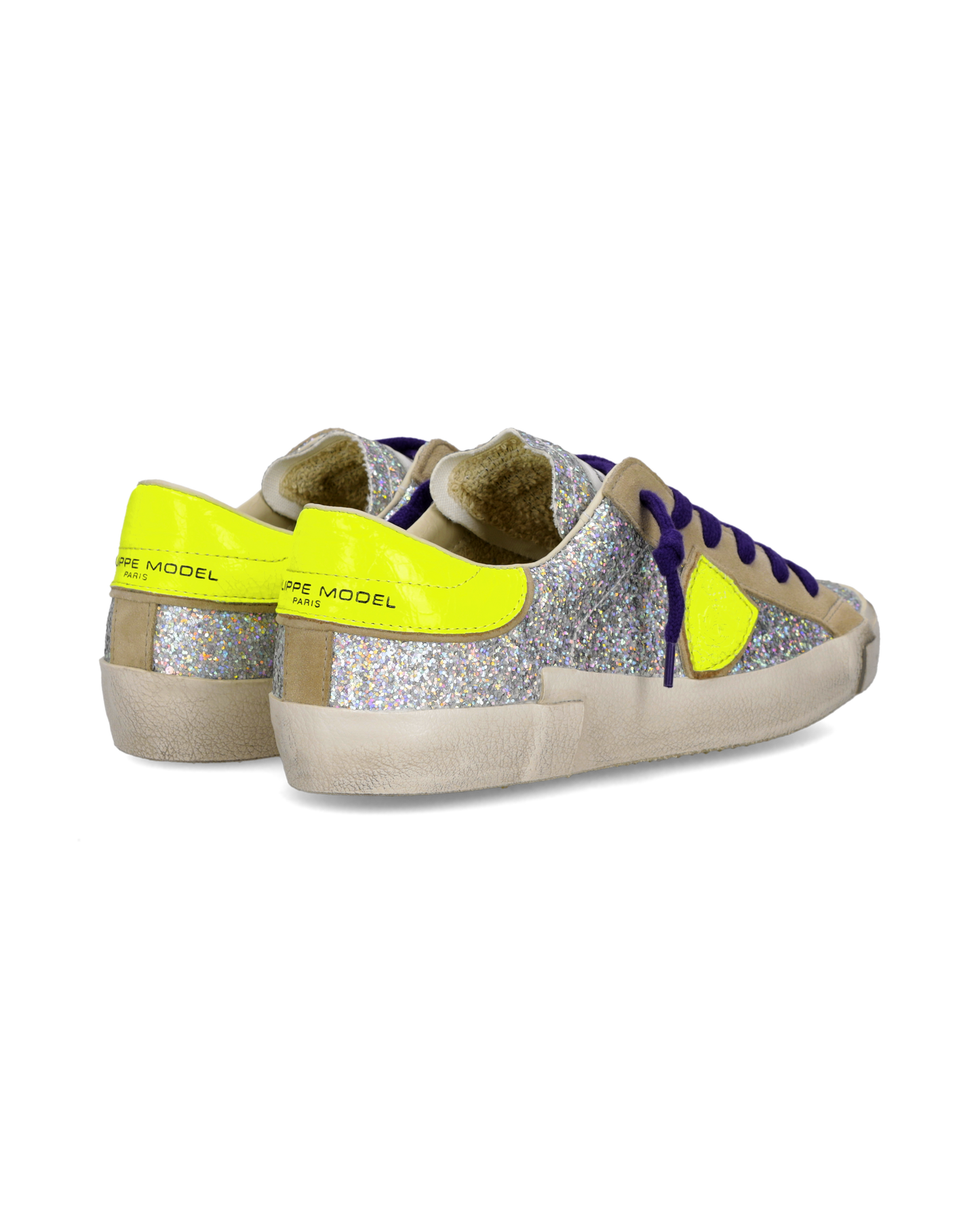 Sneakers Prsx Donna, Argento Giallo Fluo