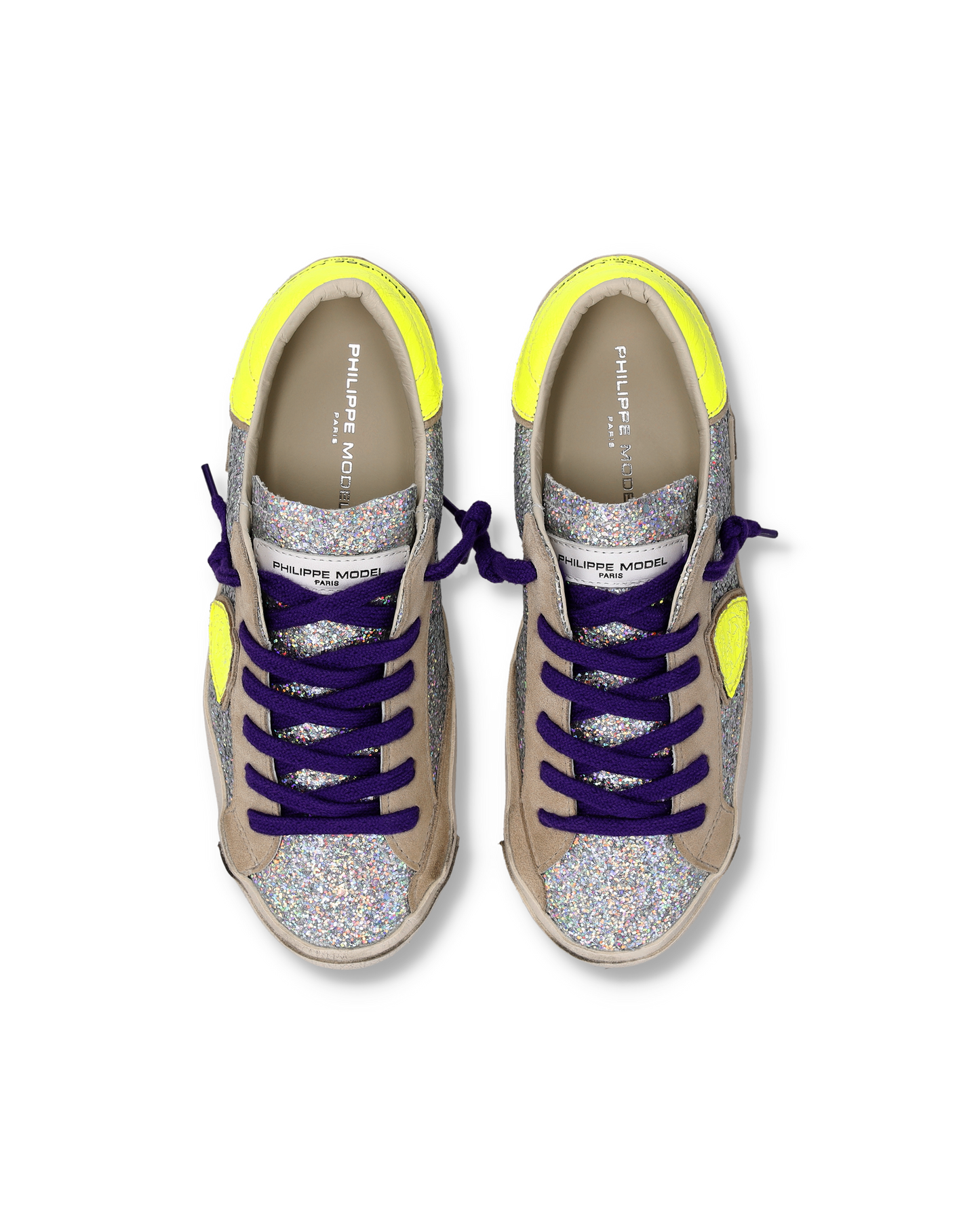 Sneakers Prsx Donna, Argento Giallo Fluo