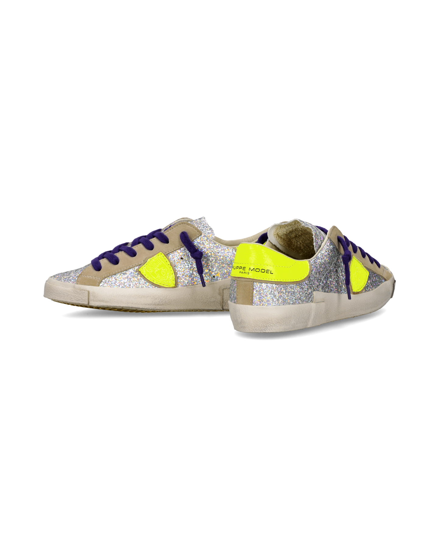 Sneakers Prsx Donna, Argento Giallo Fluo