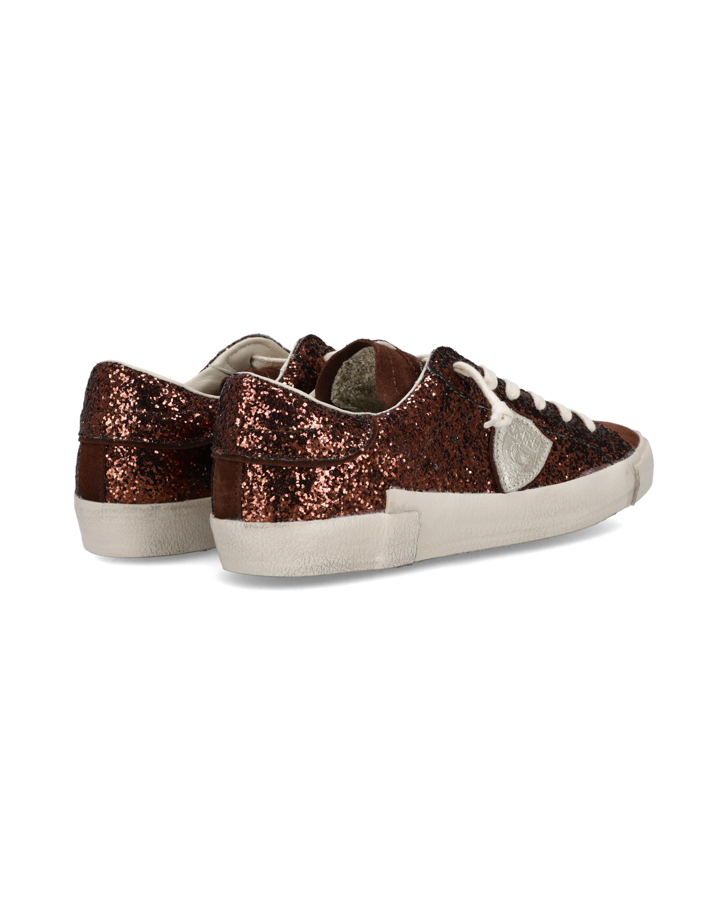 Zapatillas Prsx con Cuerpo Glitter Para Mujer, Marrón
