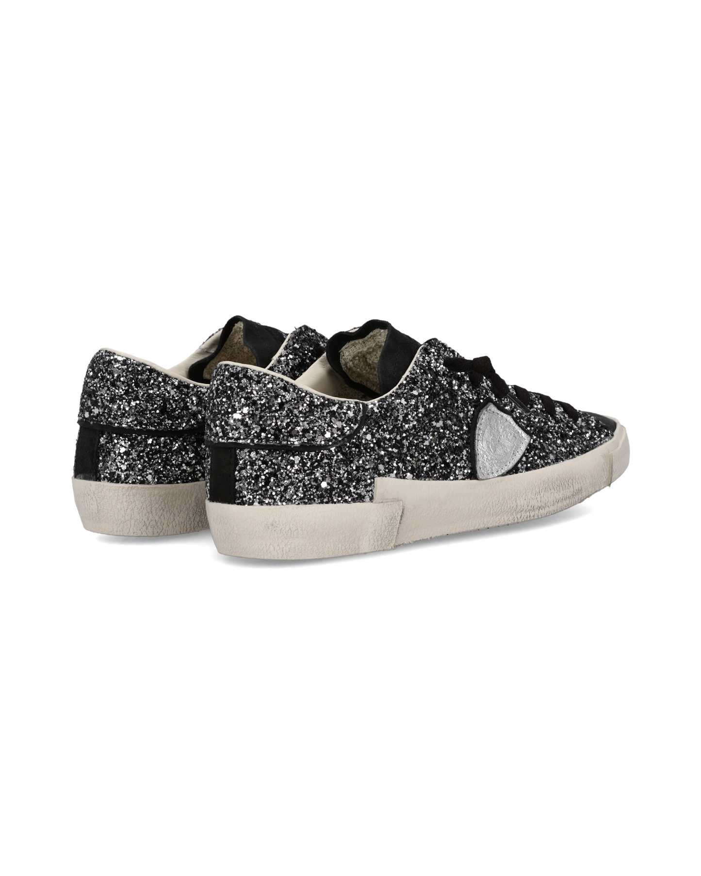 Zapatillas Prsx con Cuerpo Glitter Para Mujer, Negro