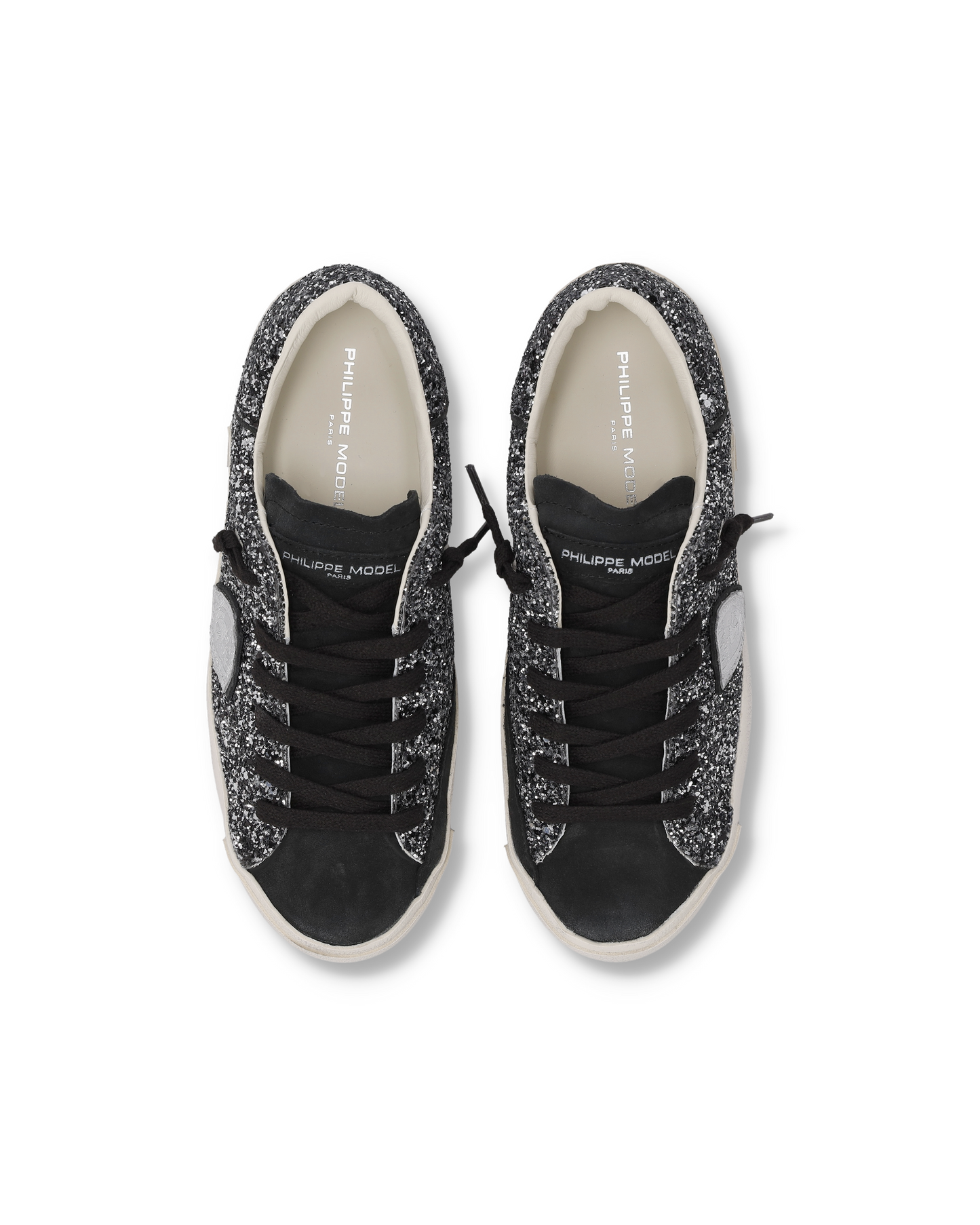 Zapatillas Prsx con Cuerpo Glitter Para Mujer, Negro