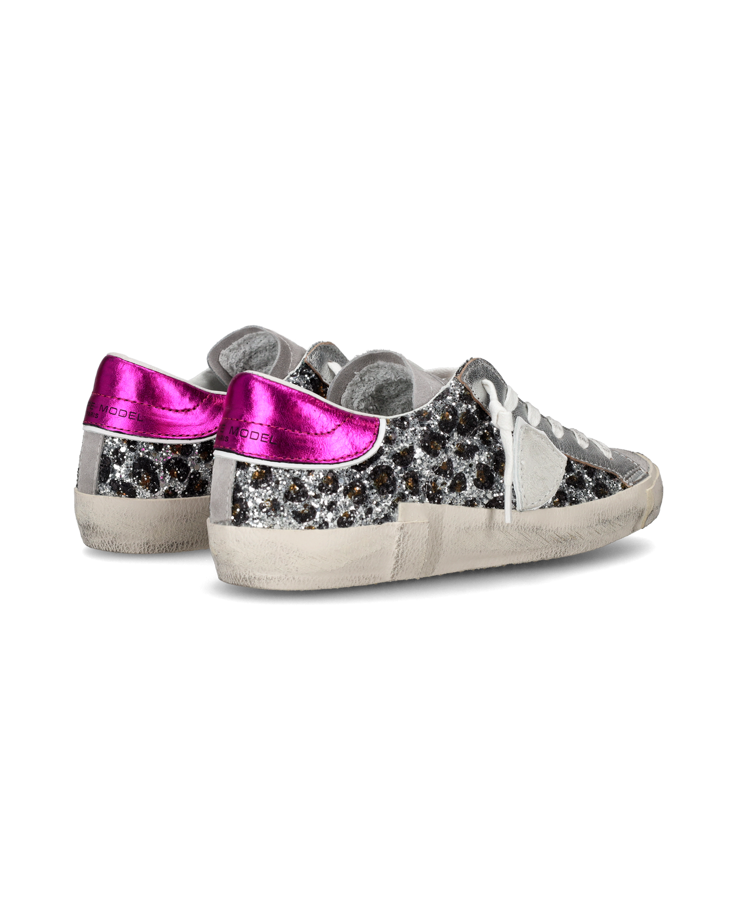 Sneaker bassa PRSX donna - argento, animalier e fucsia