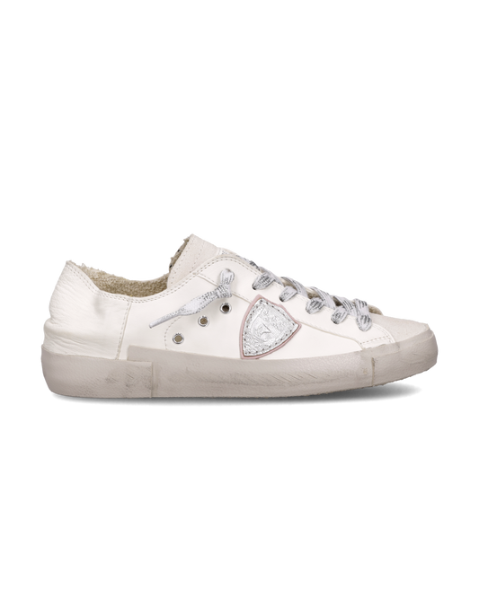 Sneakers Prsx Donna, Bianco Argento