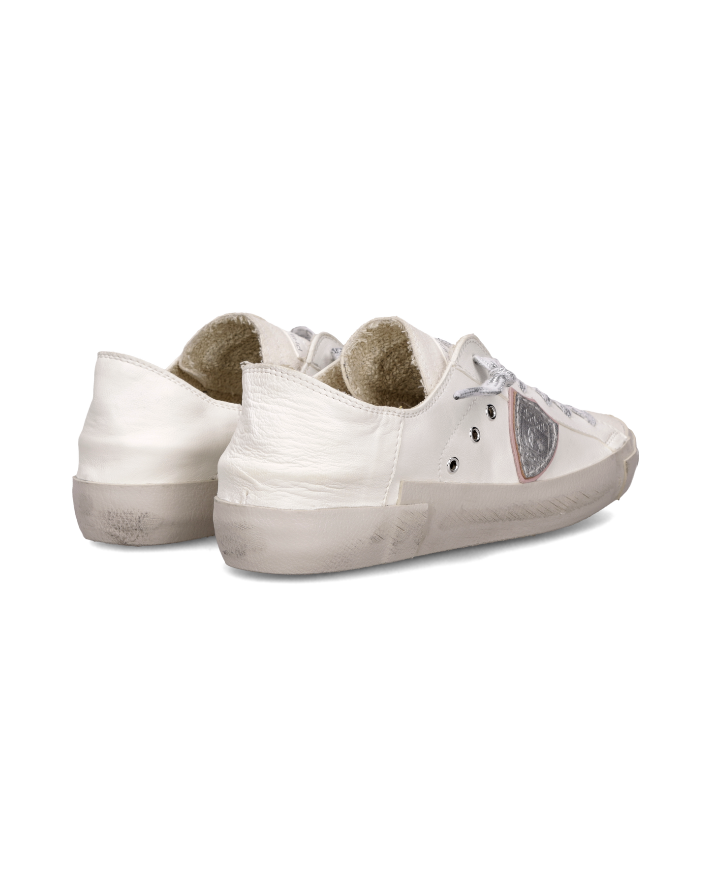 Sneakers Prsx Donna, Bianco Argento