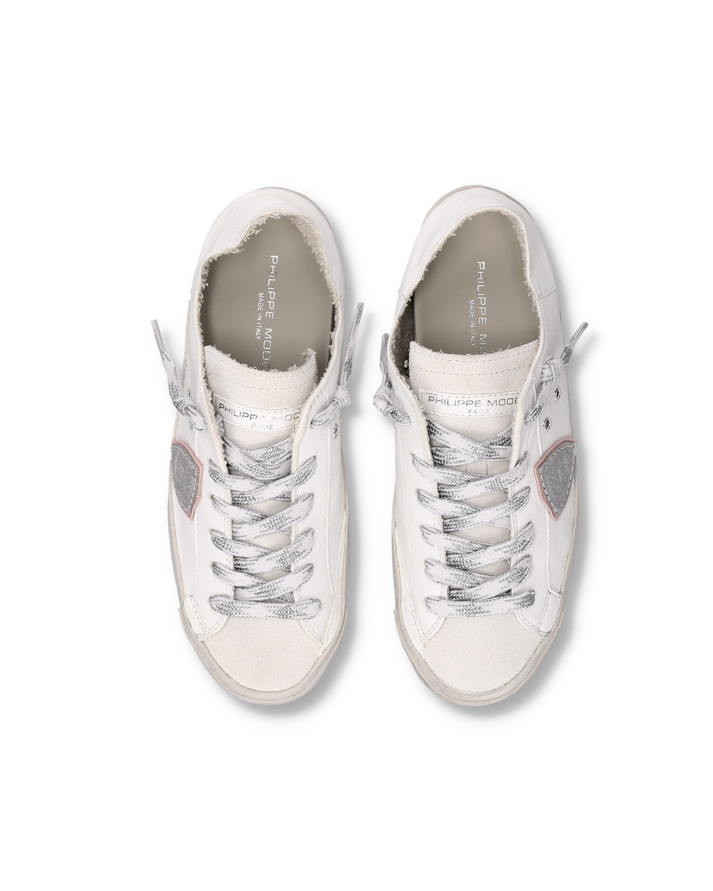 Sneakers Prsx Donna, Bianco Argento