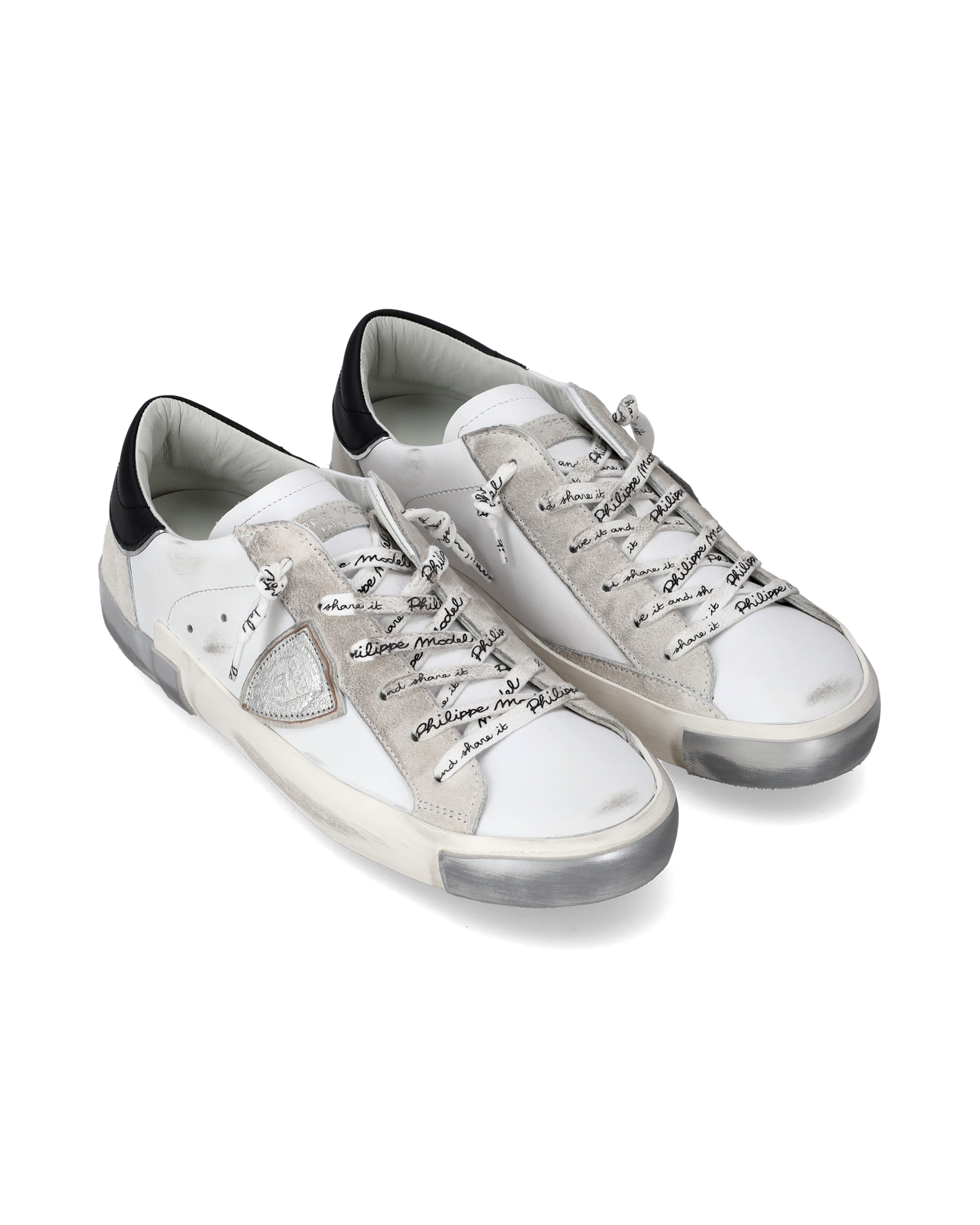 Sneaker bassa Prsx donna - bianco e argento