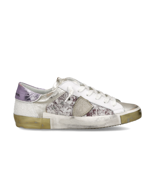 Sneakers Prsx Donna, Bianco Lilla