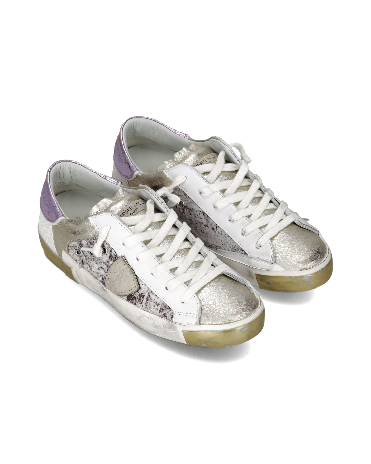 Sneakers Prsx Donna, Bianco Lilla