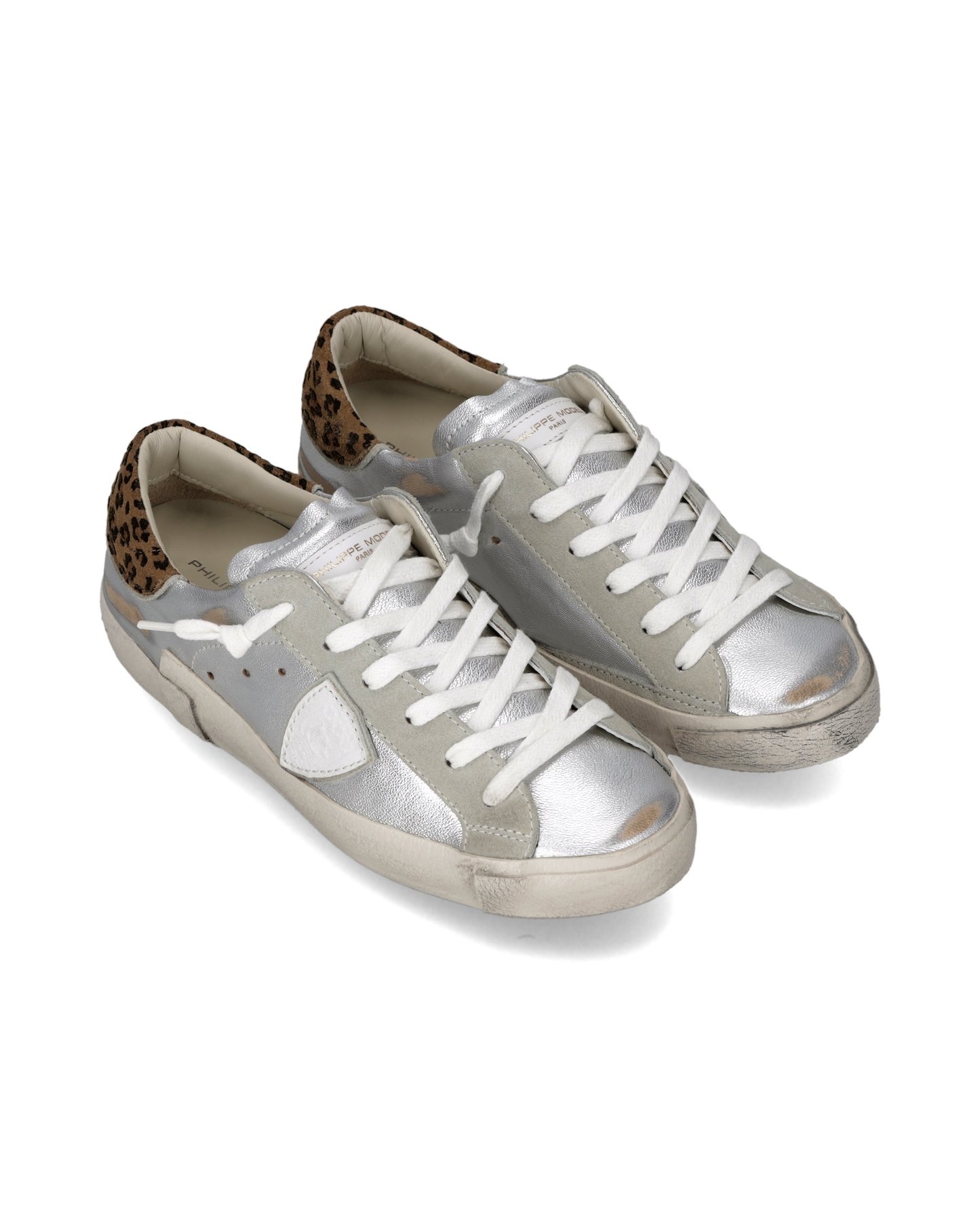 Sneakers Prsx Women, Silver Animal-Print