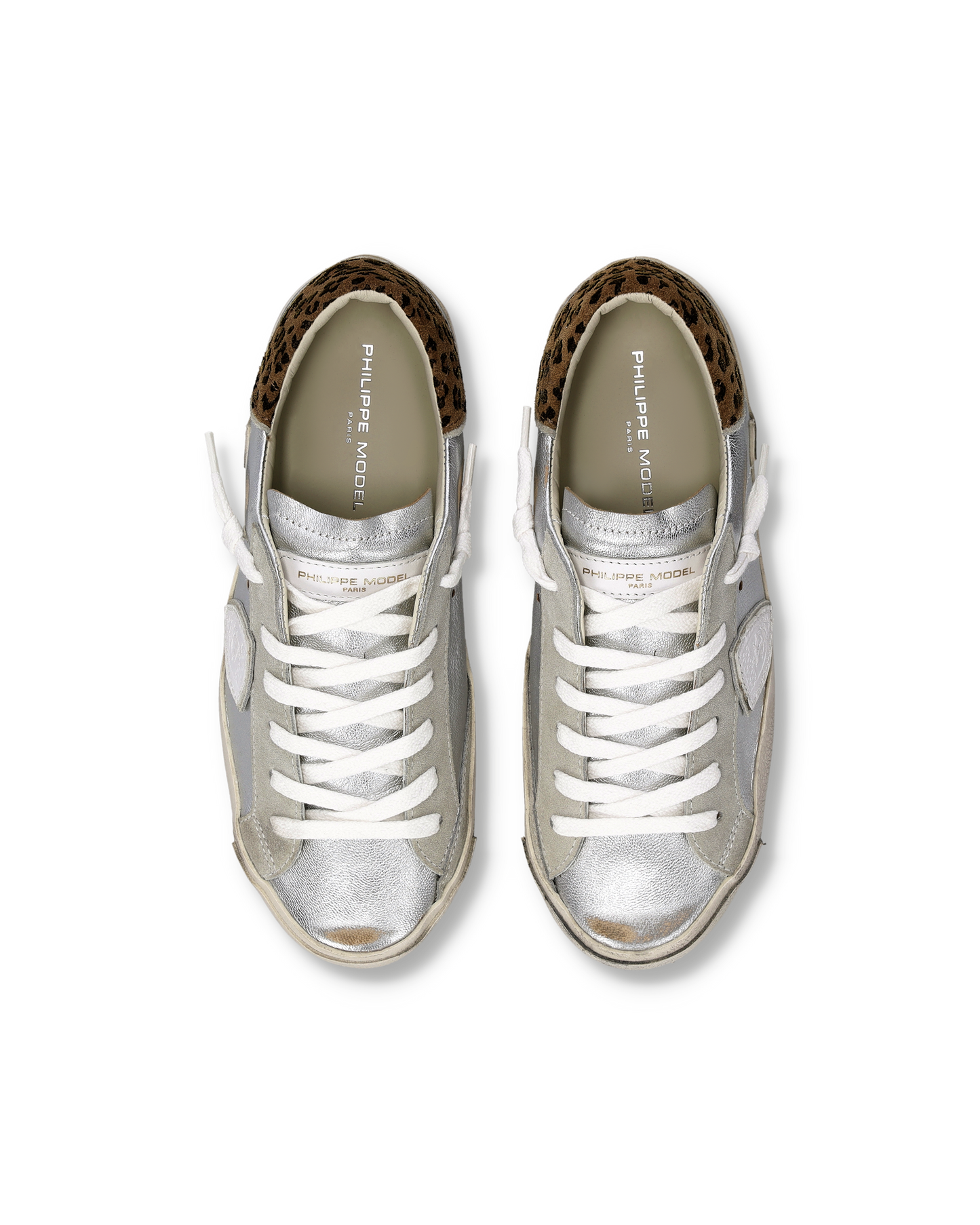 Sneakers Prsx Women, Silver Animal-Print