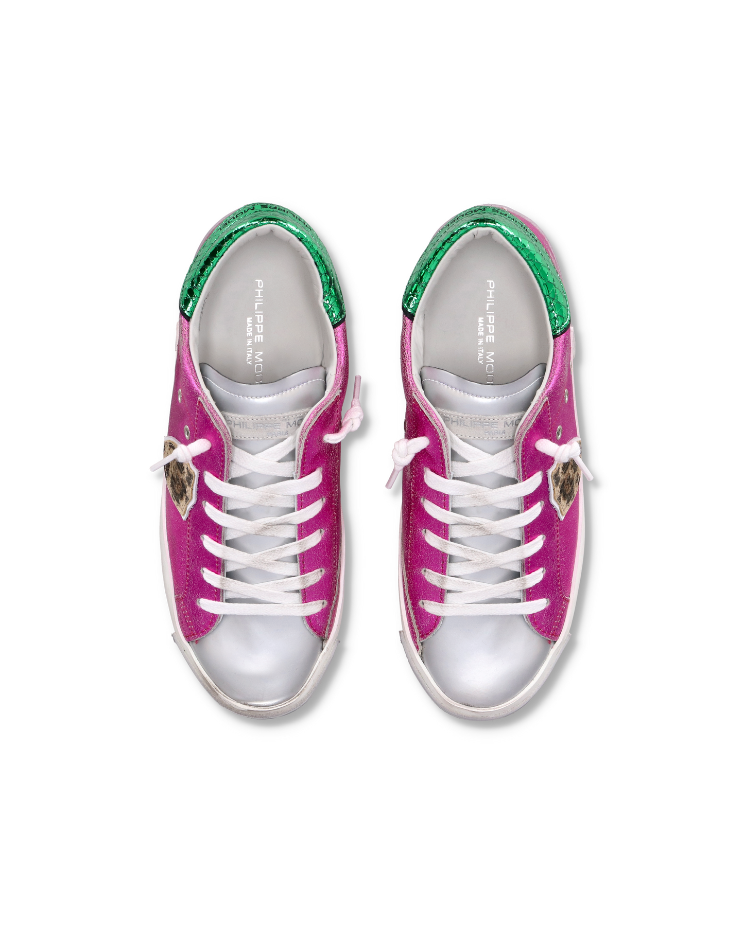 Sneakers Prsx da Donna Fucsia in Pelle Metal