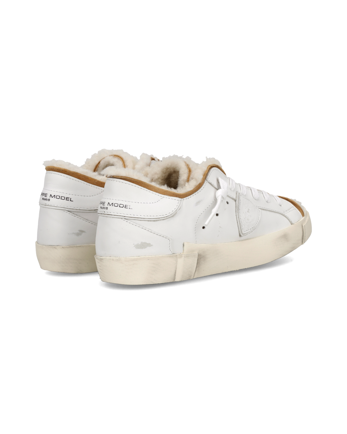 Sneakers Prsx für Damen mit Futter aus Shearling, Weiß 