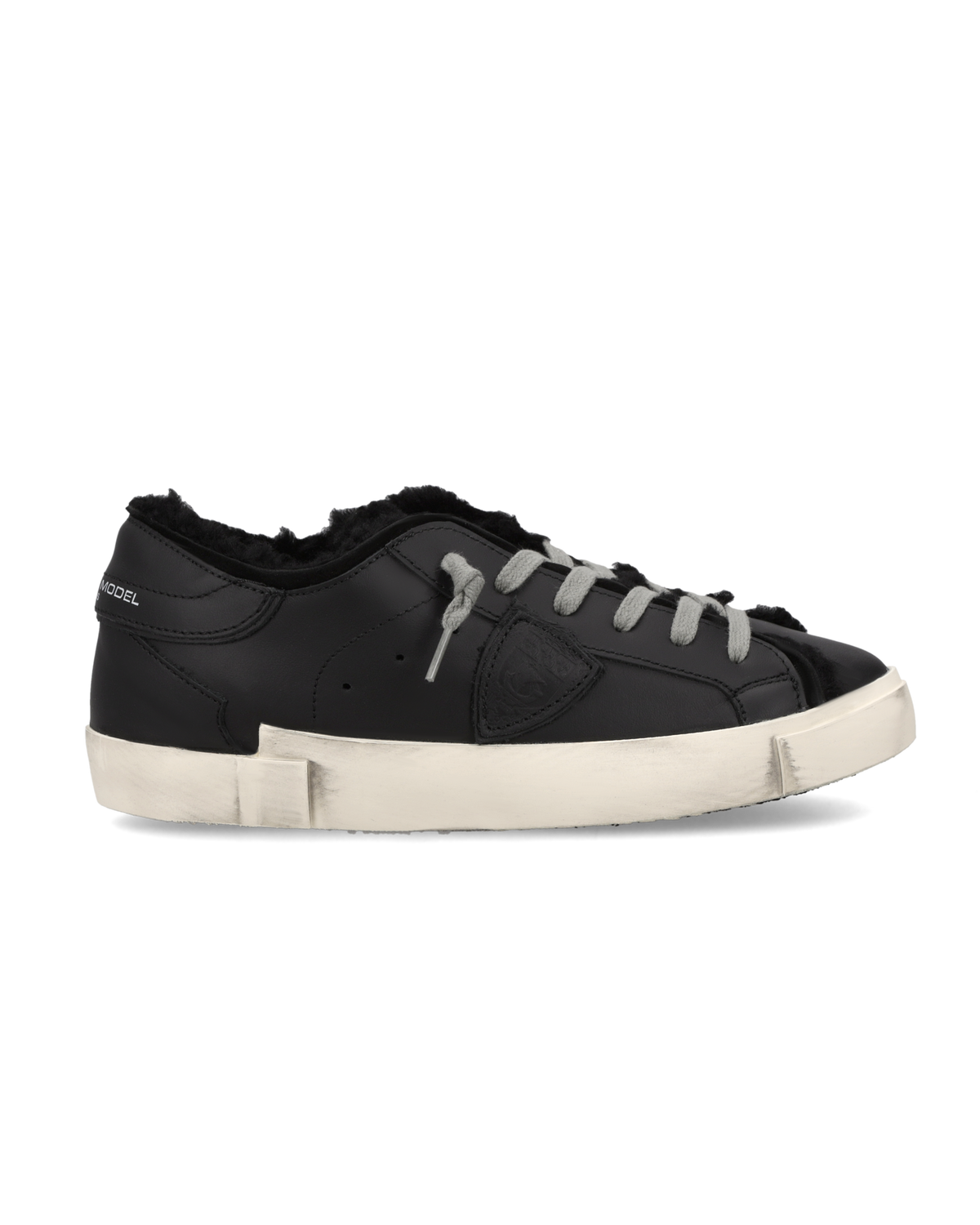 Sneakers Prsx für Damen mit Futter aus Shearling, Schwarz